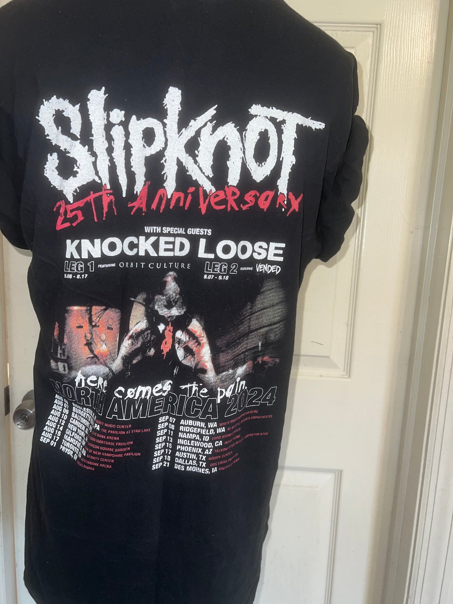 Slipknot Double Sided Oversized Distressed Tee