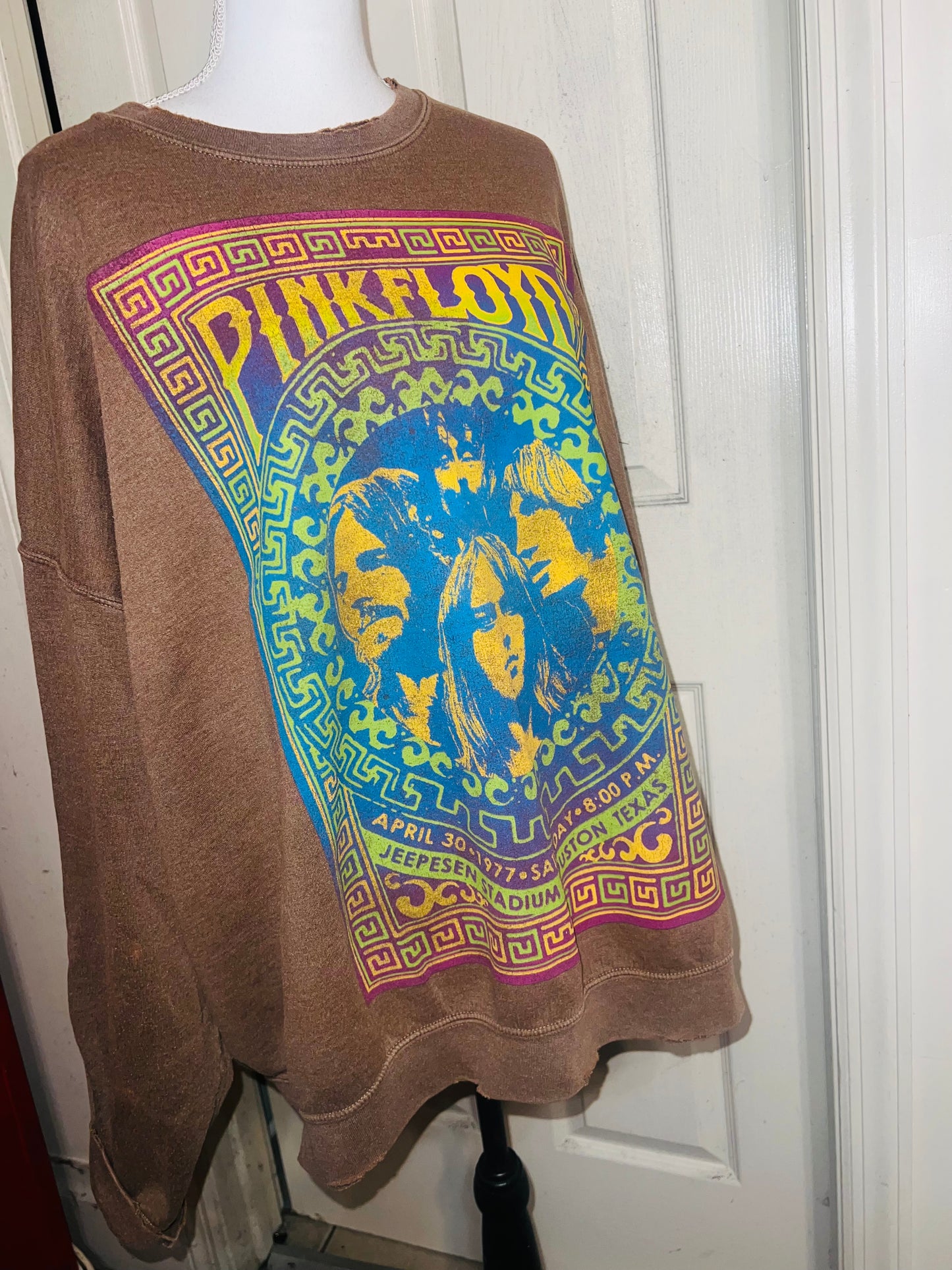 Pink Floyd Oversized Distressed Sweatshirt