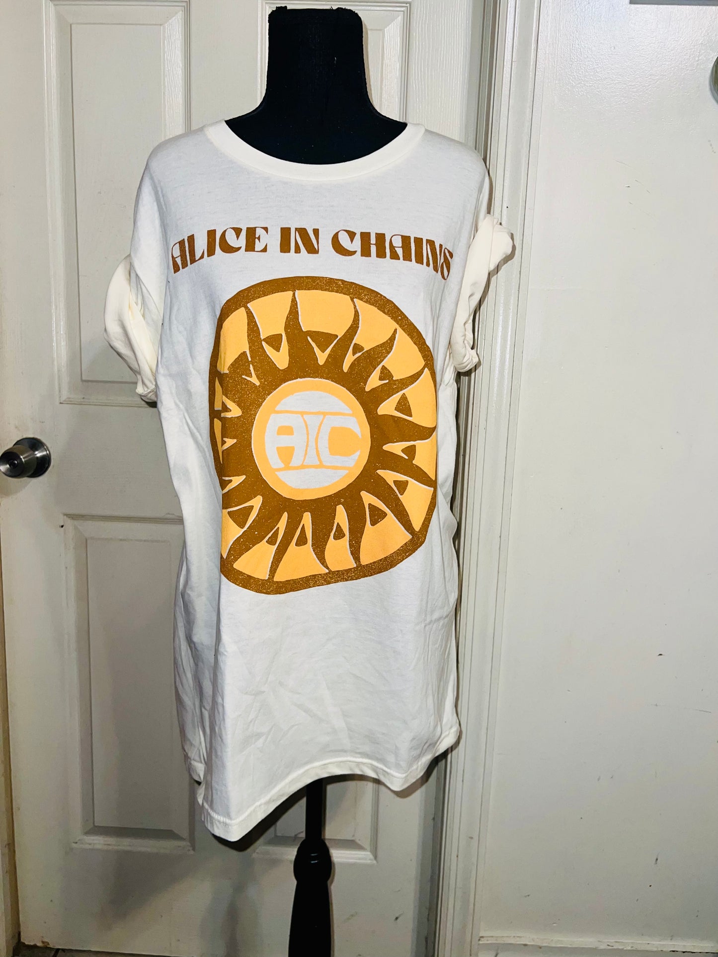 Alice In Chains Oversized Distressed Tee