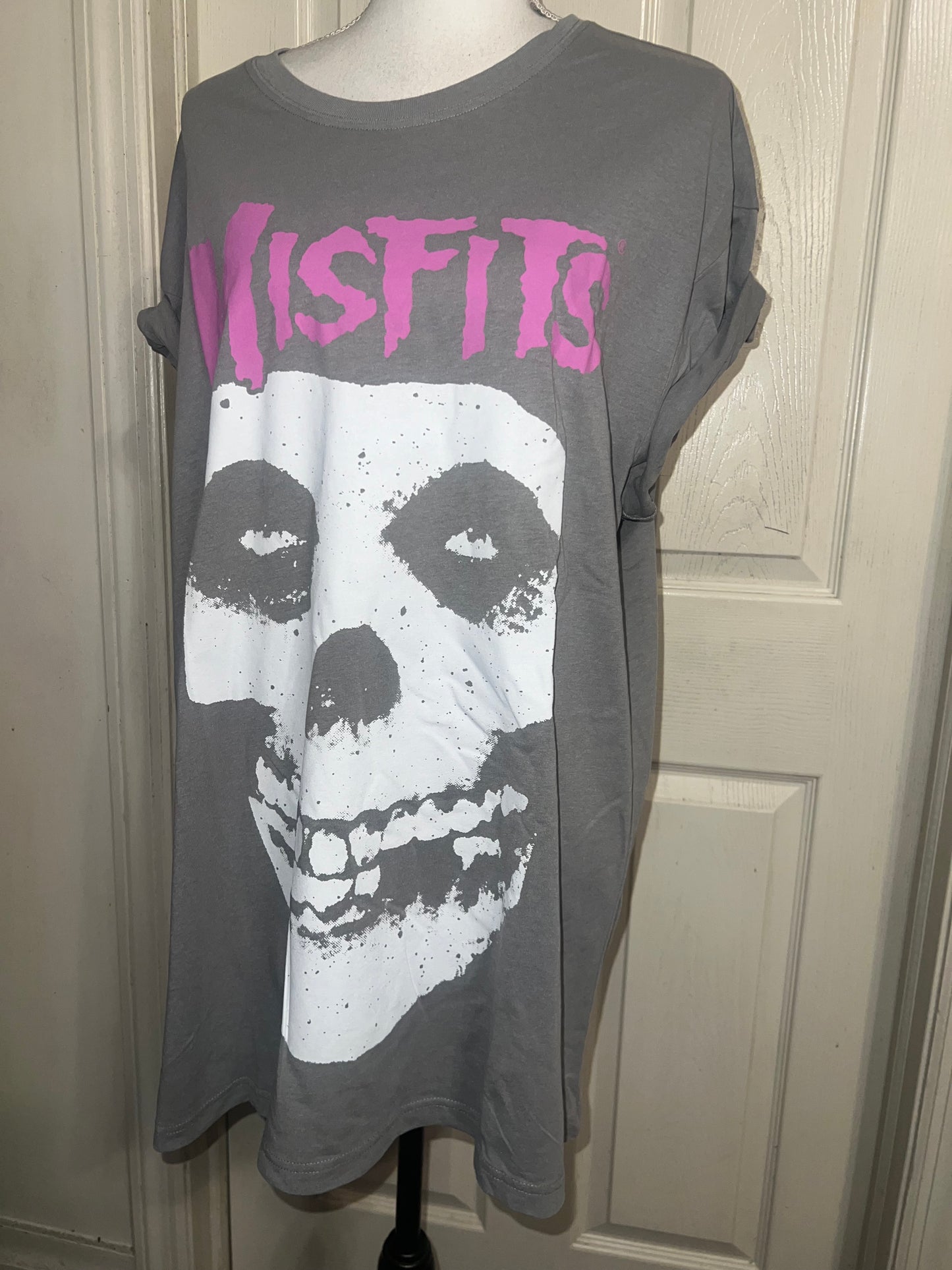 Misfits Double Sided Oversized Distressed Tee