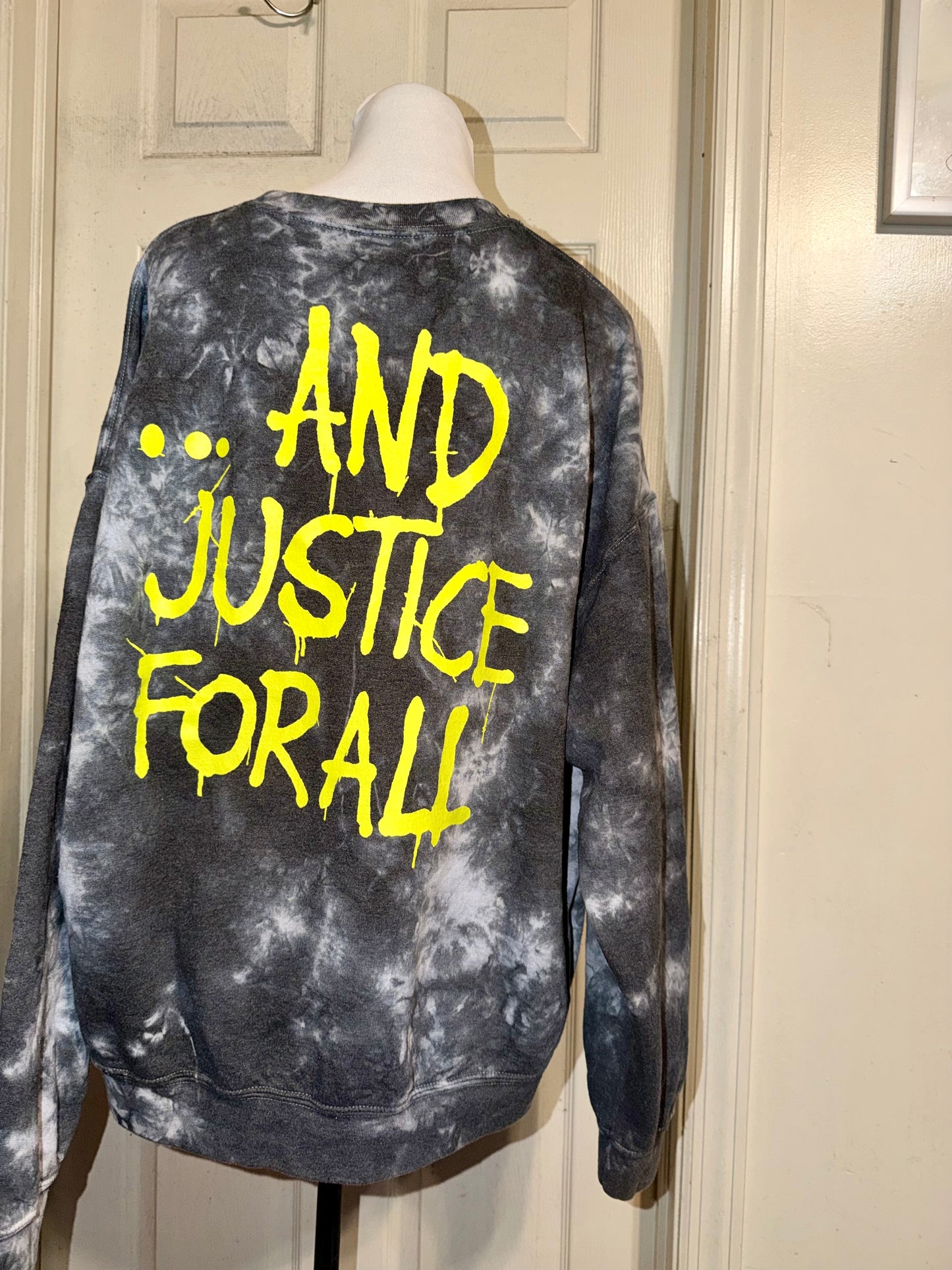 Metallica Double Sided Oversized Distressed Sweatshirt