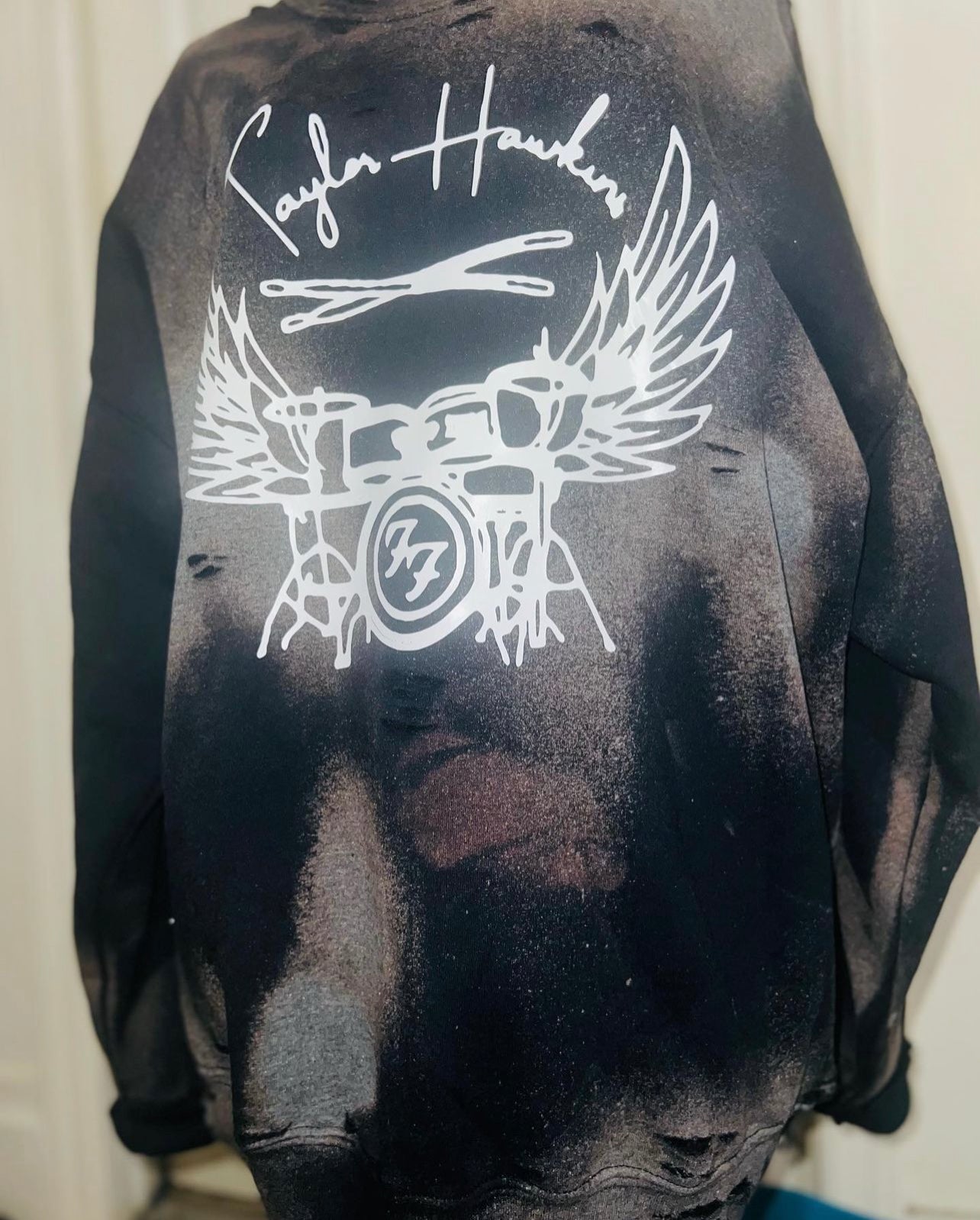 Taylor Hawkins Oversized Distressed Sweatshirt
