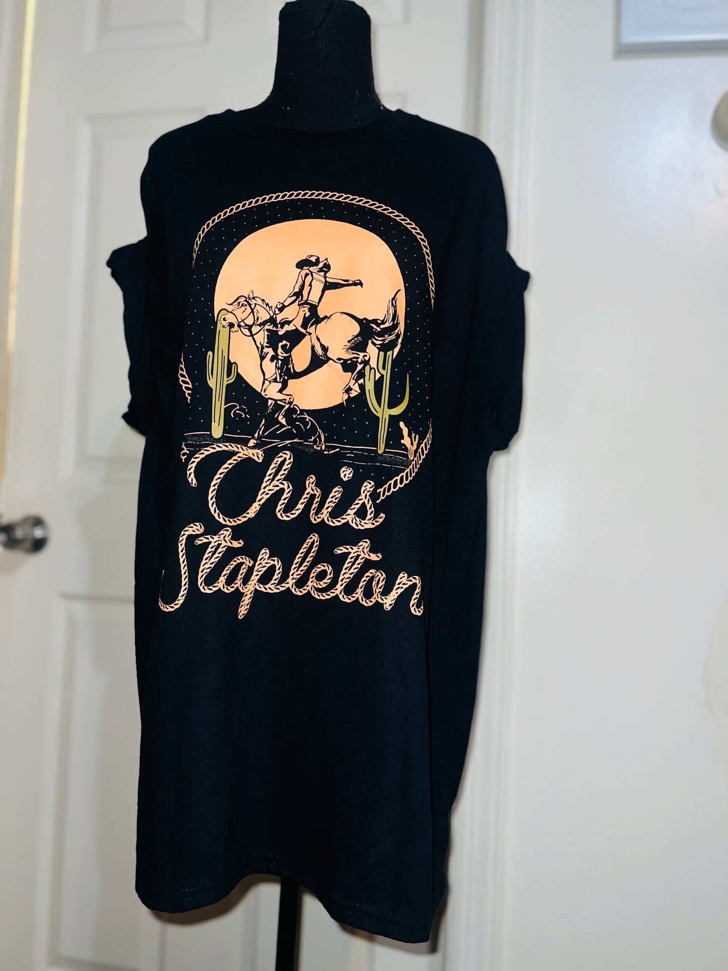 Chris Stapleton Oversized Distressed Tee