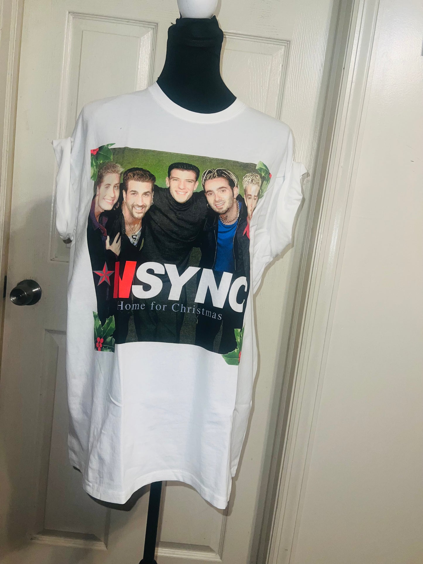 NSYNC Christmas Oversized Distressed Tee