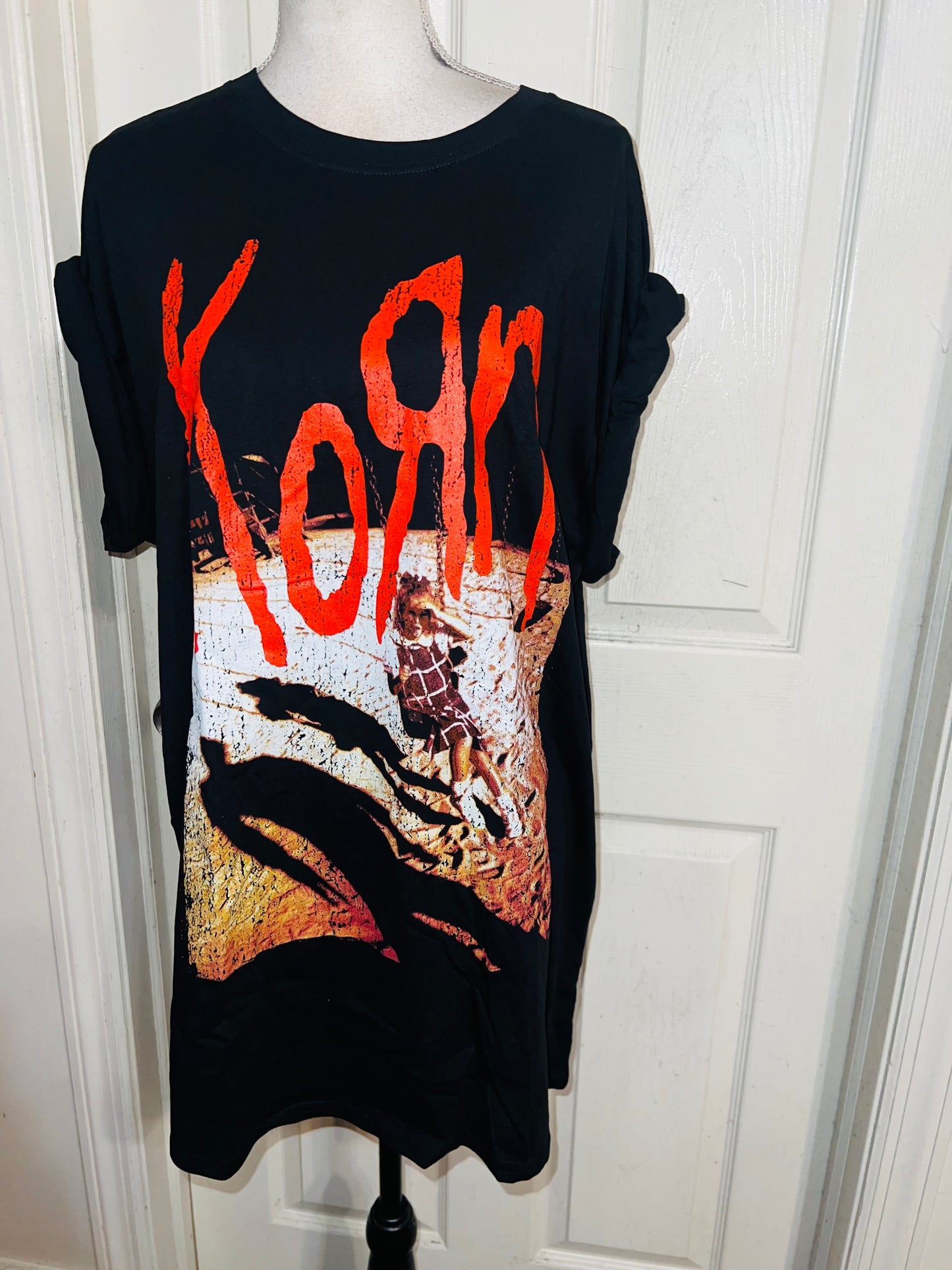 Korn Oversized Distressed Tee
