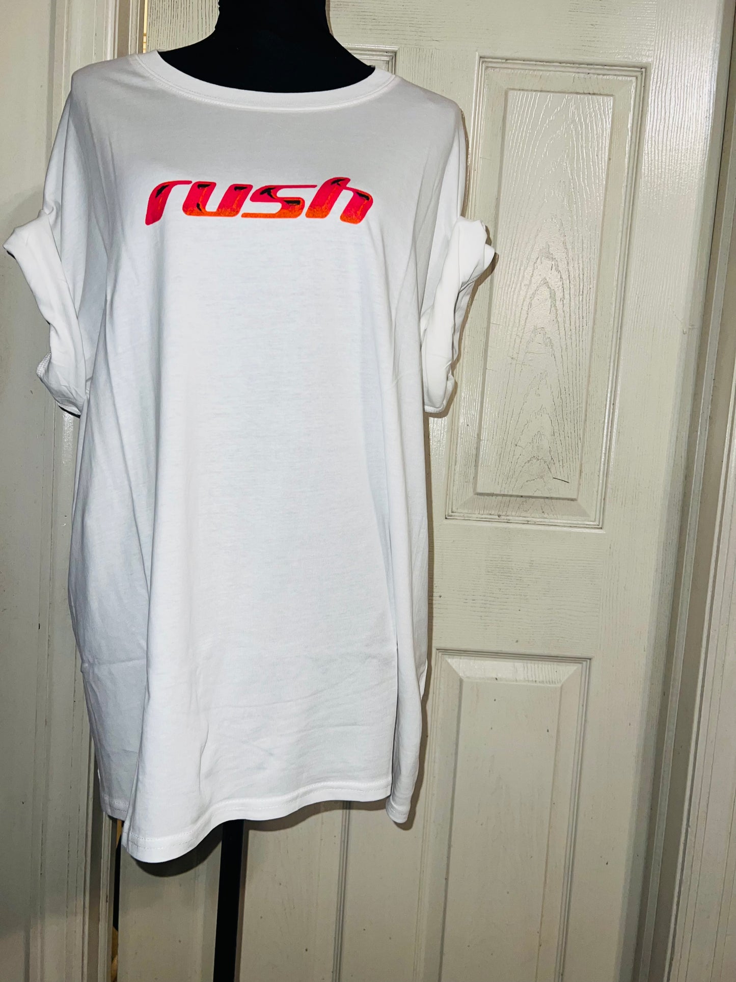 Rush Double Sided Oversized Distressed Tee