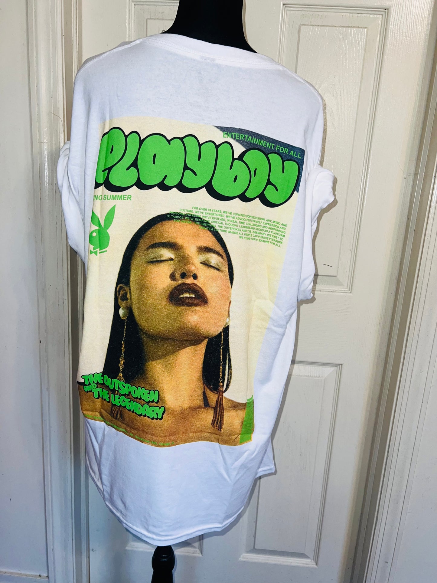 Playboy Double Sided Oversized Distressed Tee