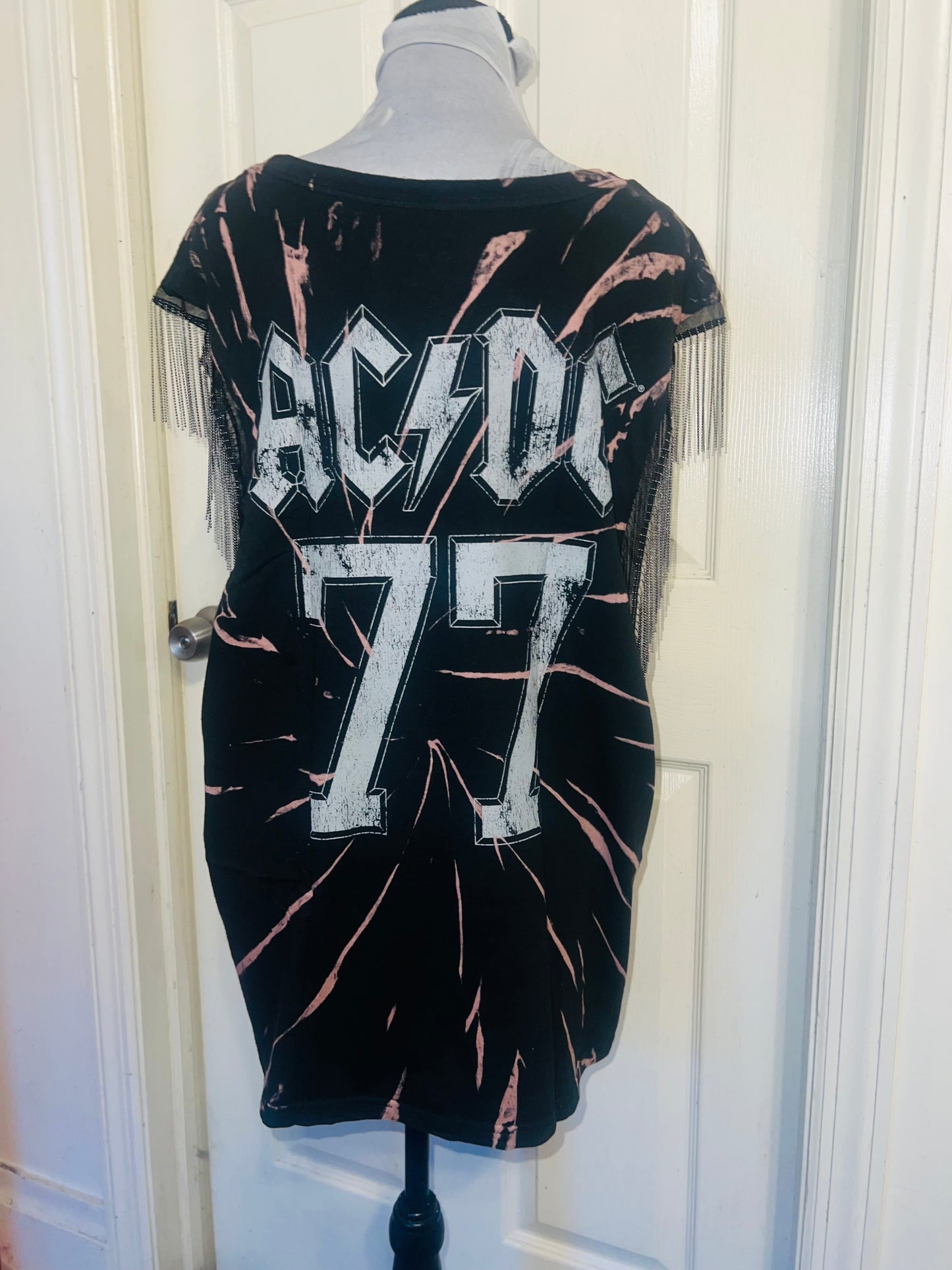 MAC/DC Double Sided Muscle Tee with Metal Fringe