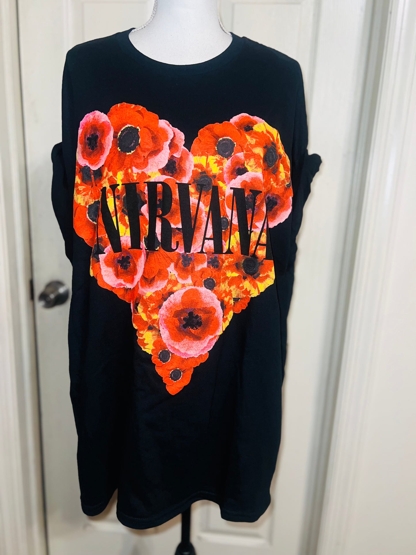Nirvana Oversized Distressed Tee