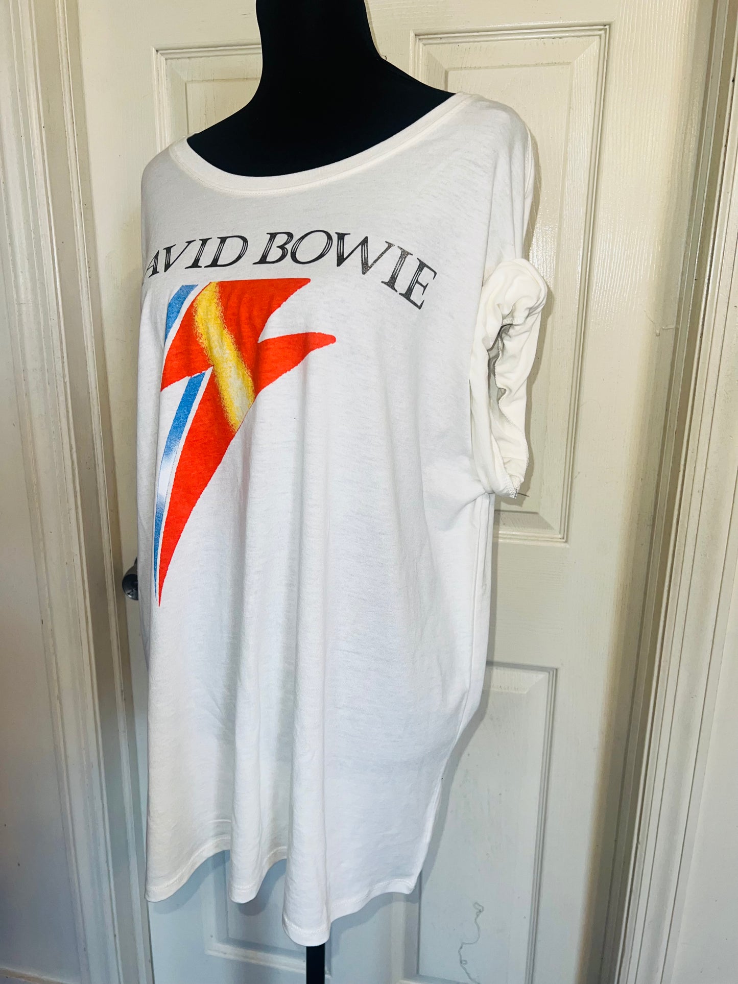 David Bowie Oversized Distressed Tee