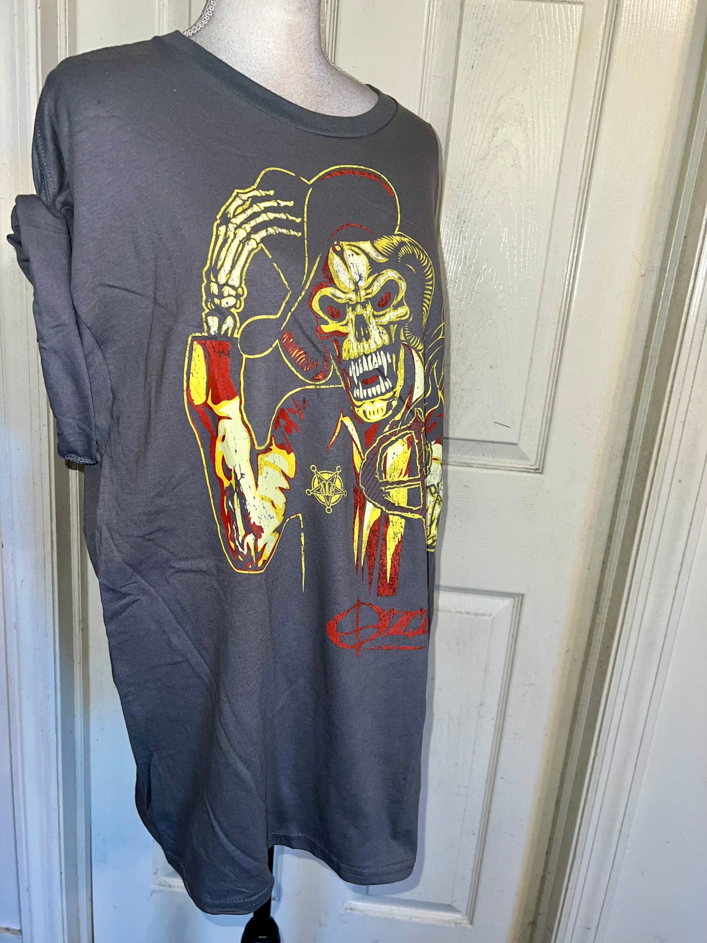 Ozzy Osbourne Ozzfest Oversized Distressed Tee