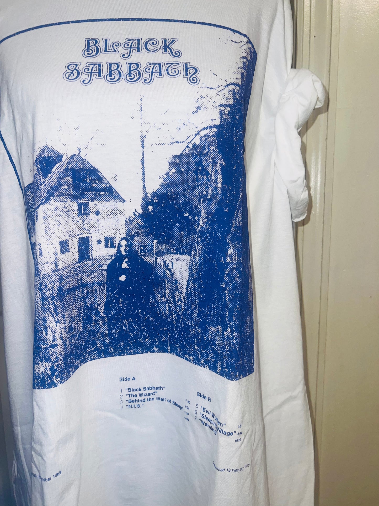Black Sabbath Oversized Distressed Tee