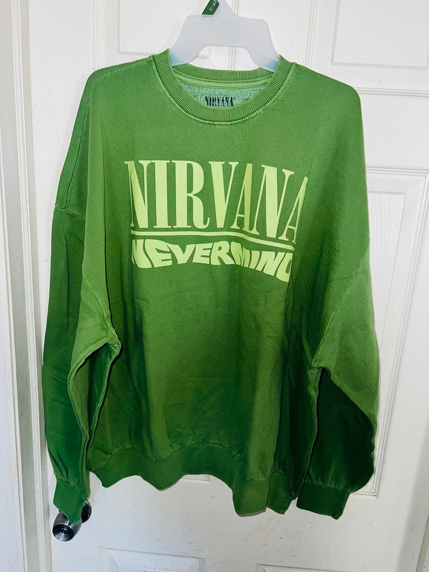 Nirvana Nevermind Oversized Distresed Sweatshirt