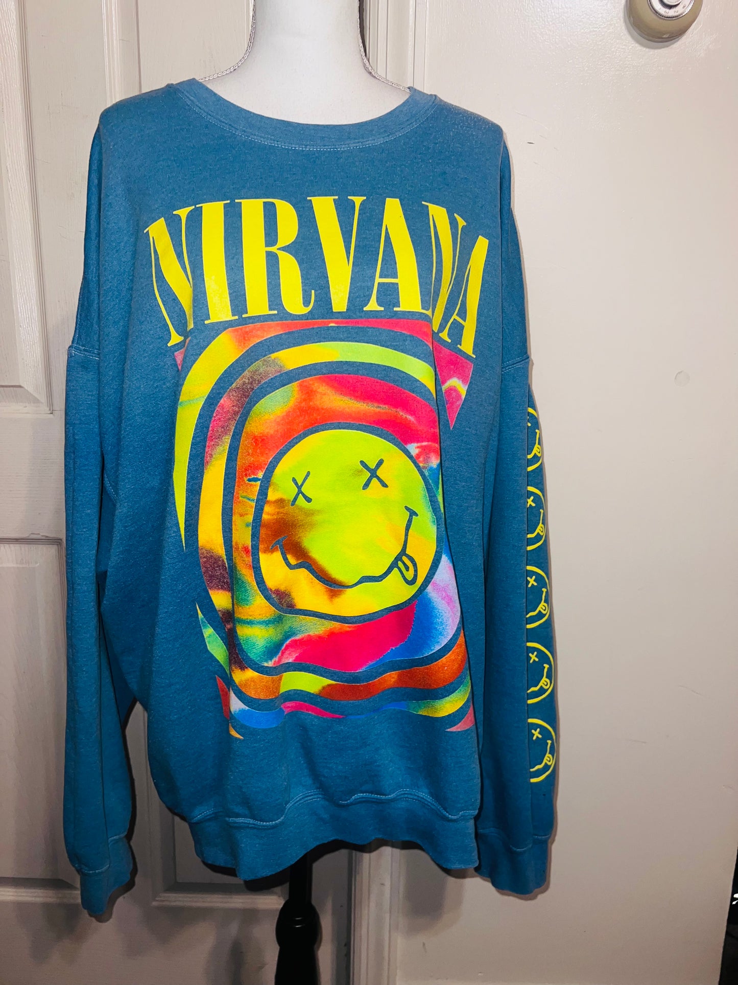 Nirvana Oversized Distressed Sweatshirt (Multi-Color Options)