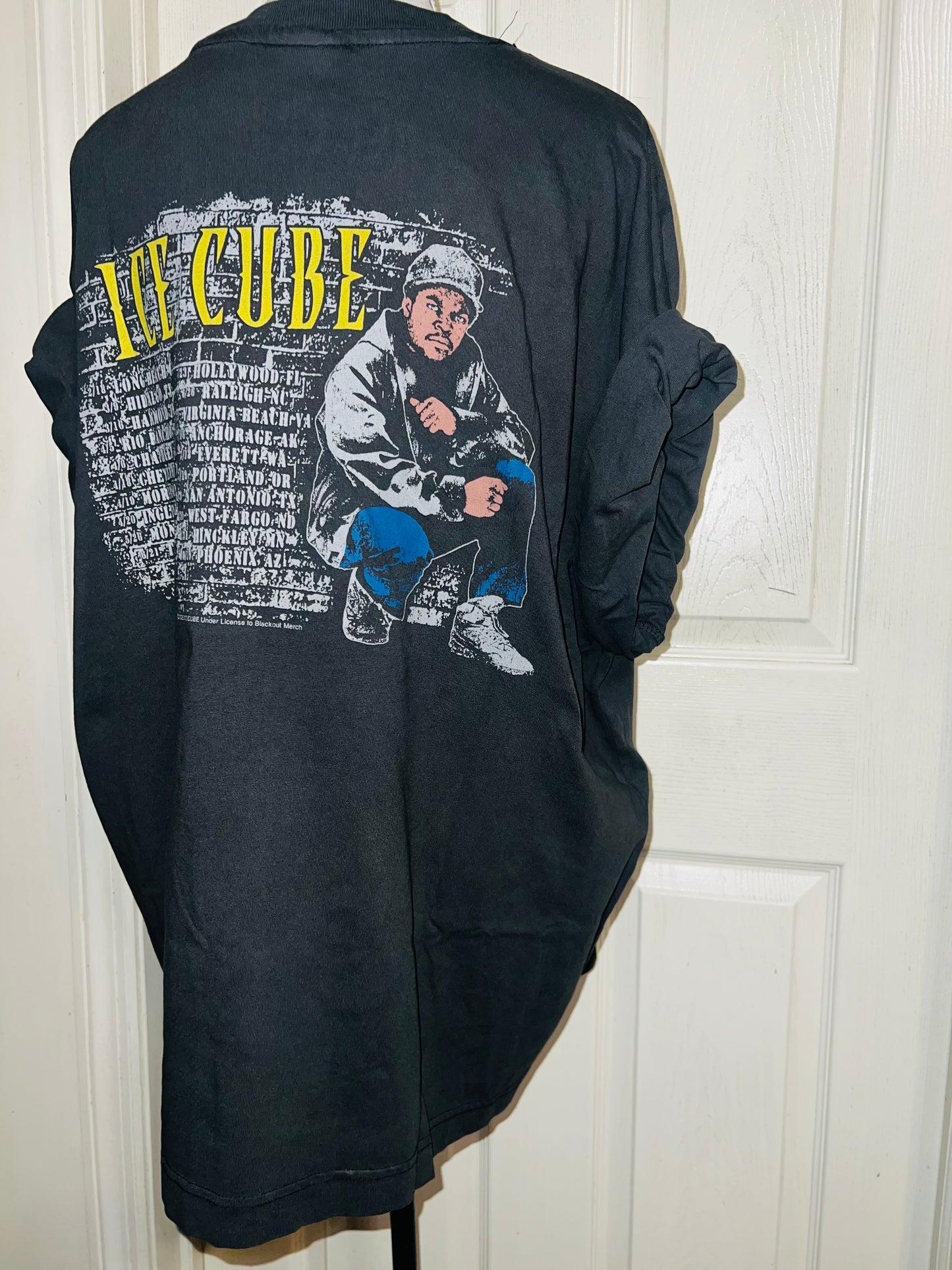 Ice Cube Double Sided Oversized Distressed Tee