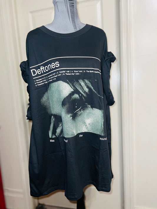 Deftones Oversized Distressed Tee