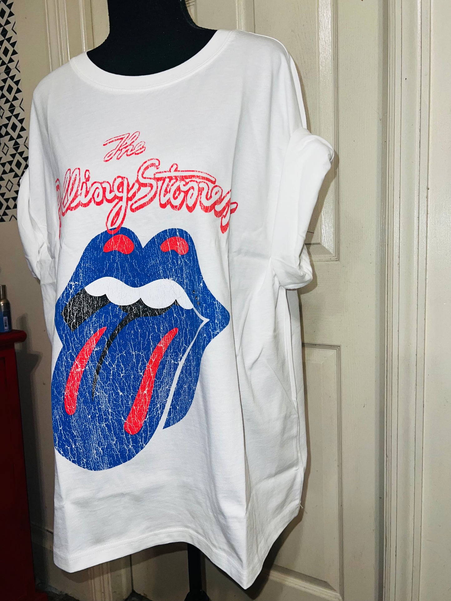 The Rolling Stones Oversized Distressed Tee