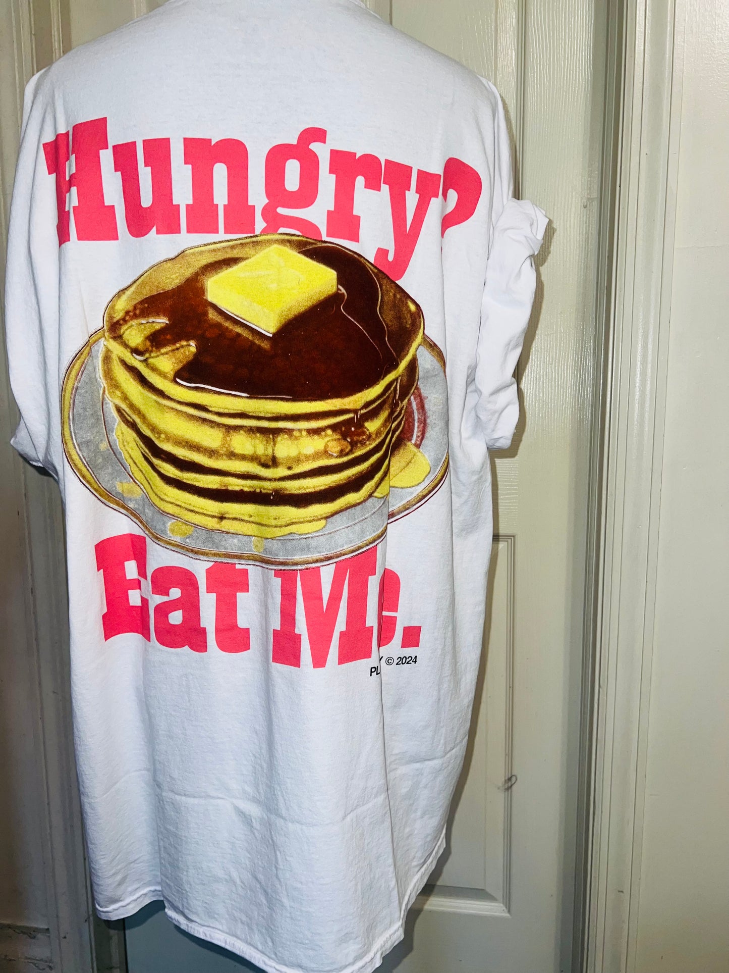 Playboy Pancake Double Sided Distressed Tee