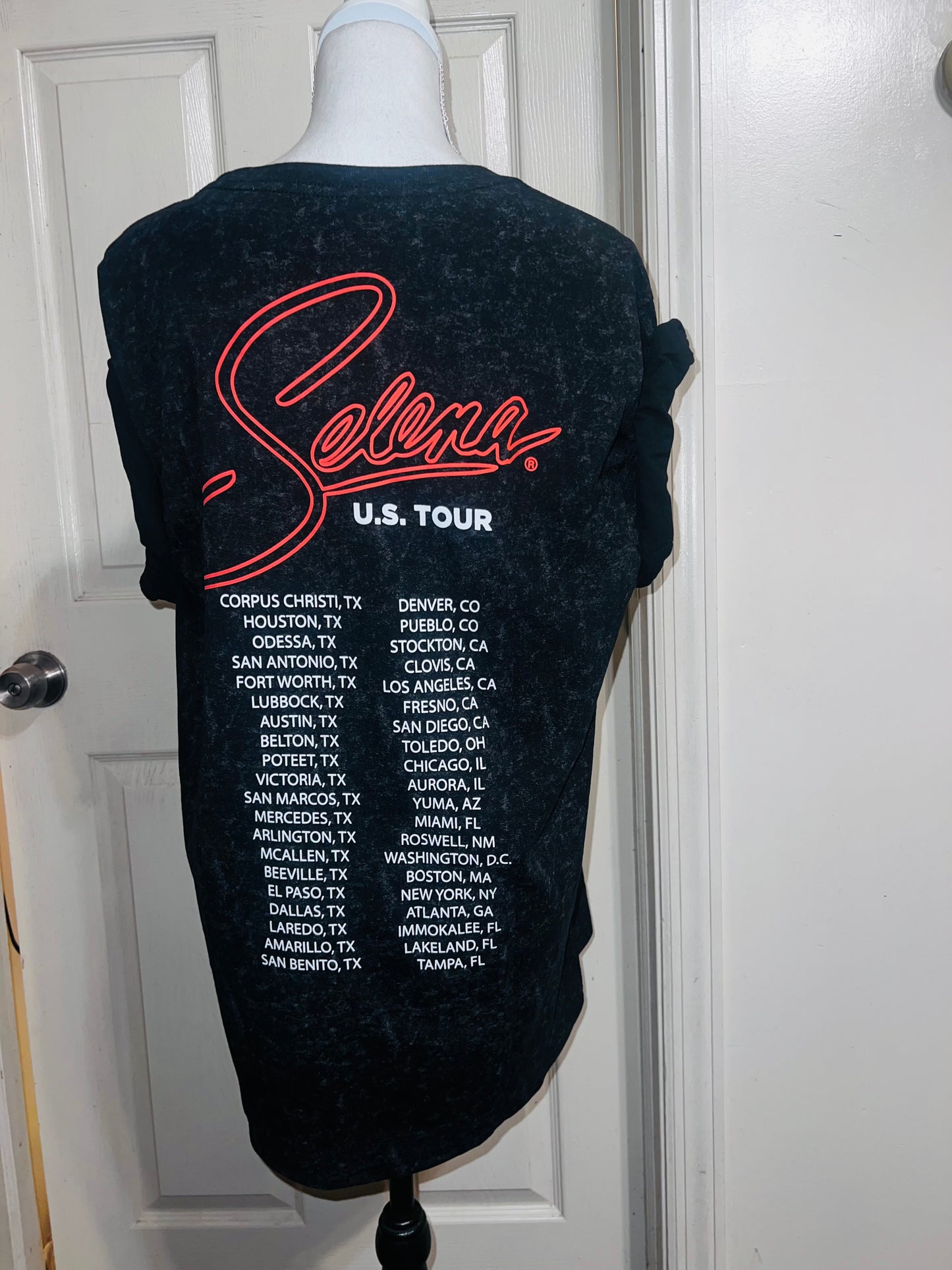 Selena Double Sided Oversized Distressed Tee