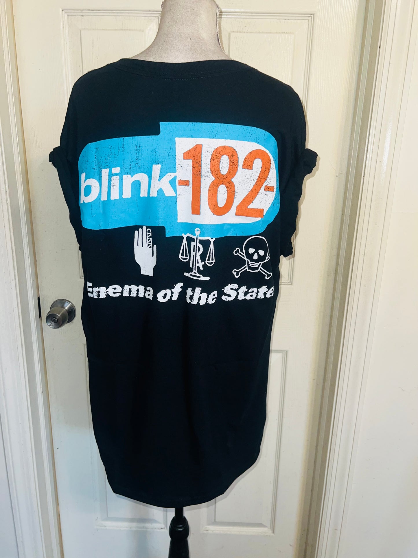 Blink 182 ‘Halloween’ Oversized Distressed Tee