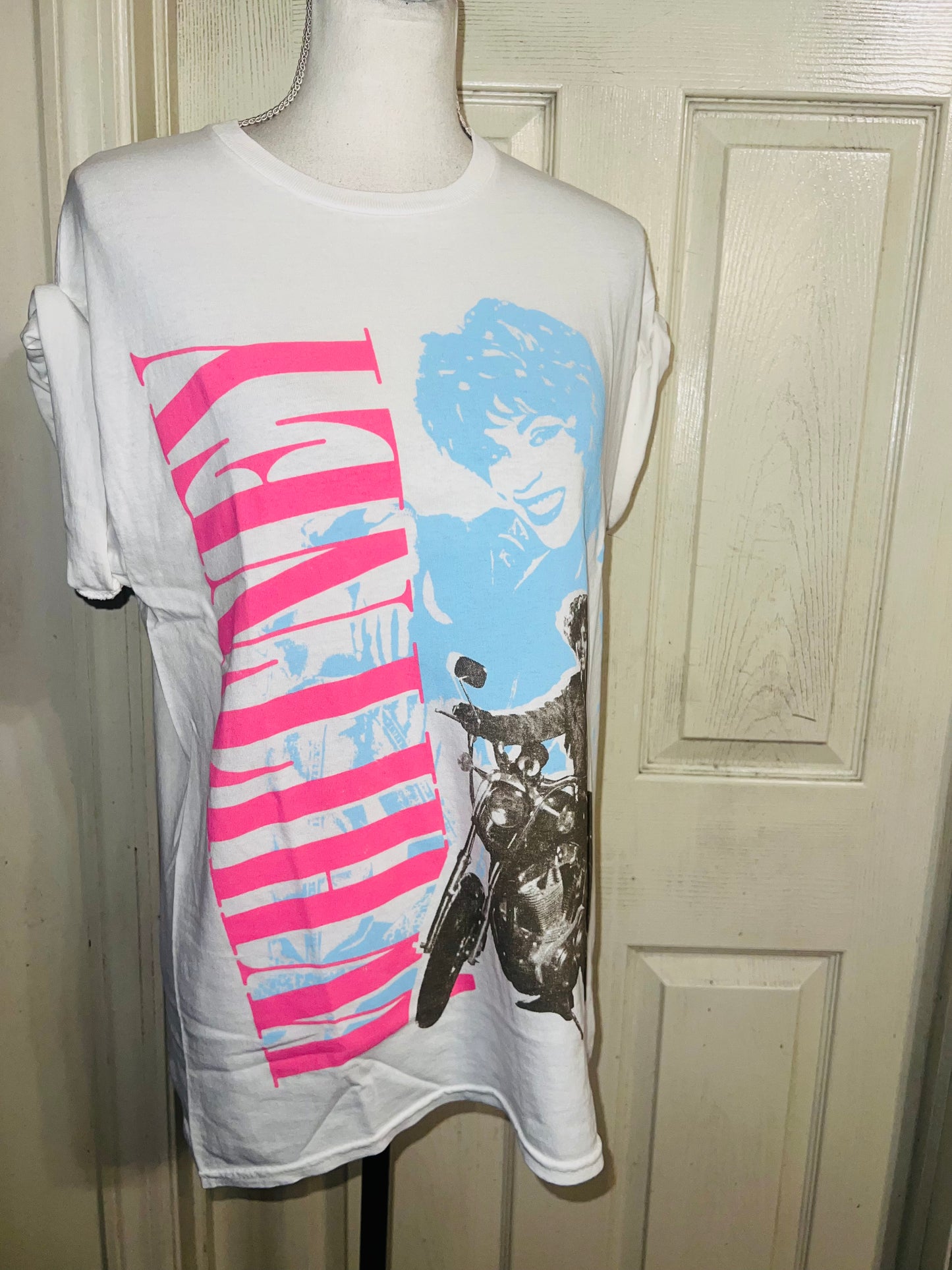 Whitney Houston Oversized Distressed Tee