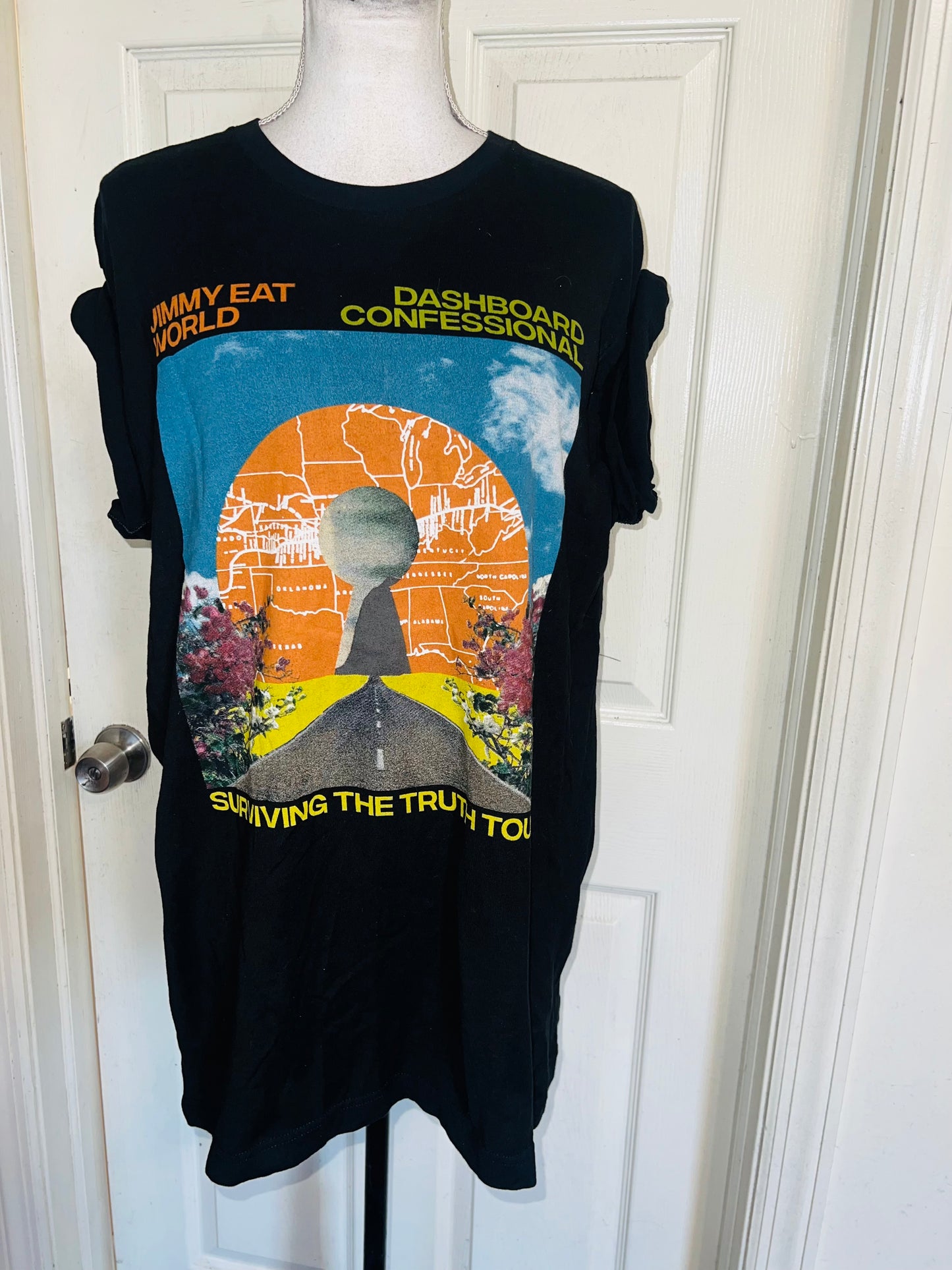 Dashboard Confessional / Jimmy Eat World Double Sided Distressed Tee