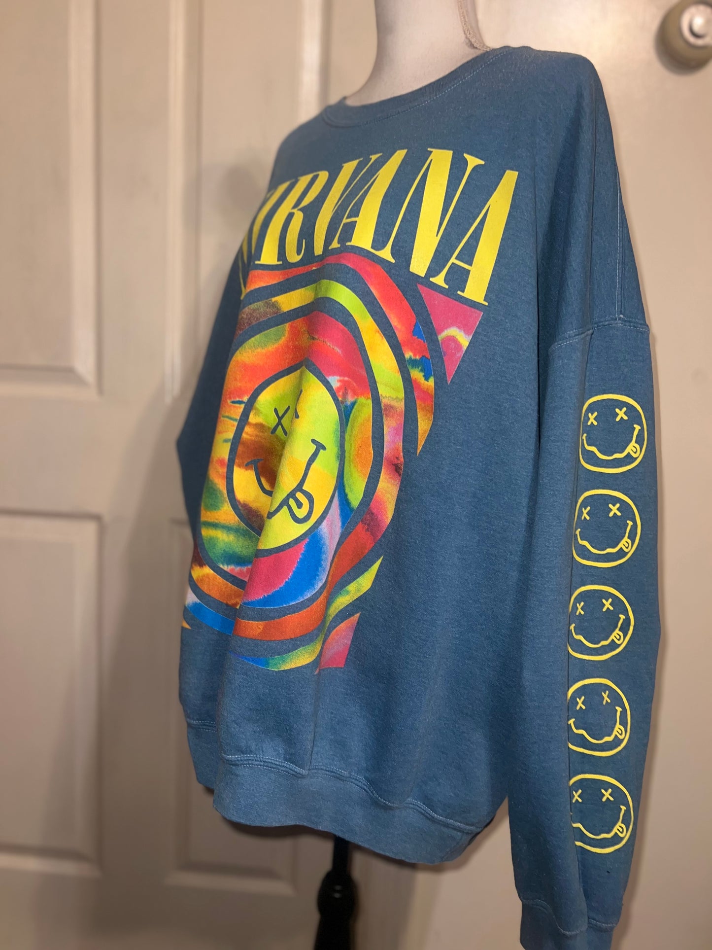 Nirvana Oversized Distressed Sweatshirt (Multi-Color Options)