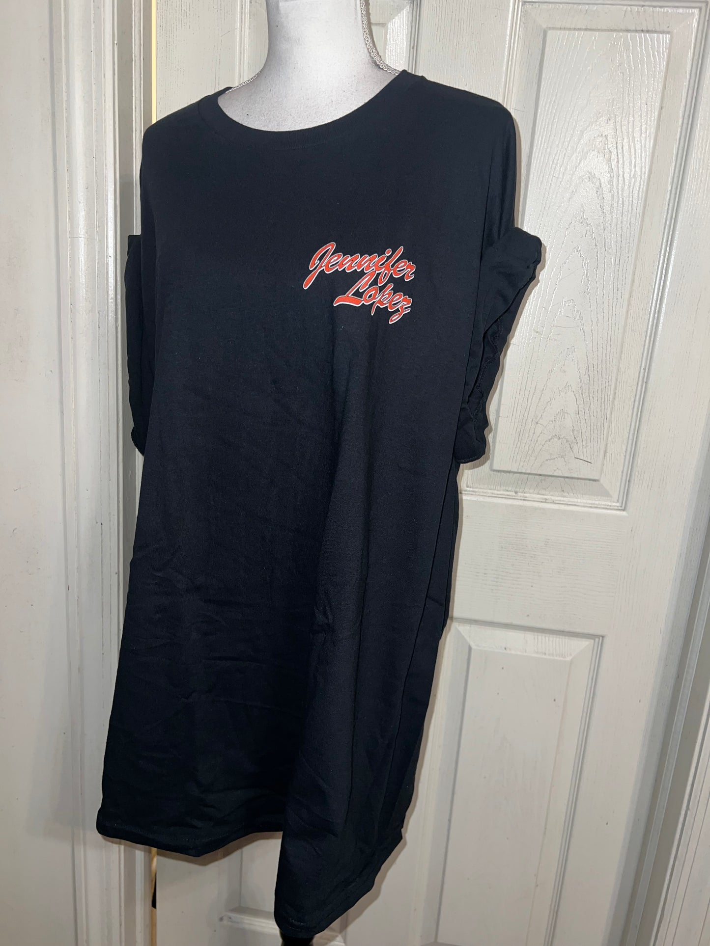 Jennifer Lopez Double Sided Vintage Style Distressed Tee