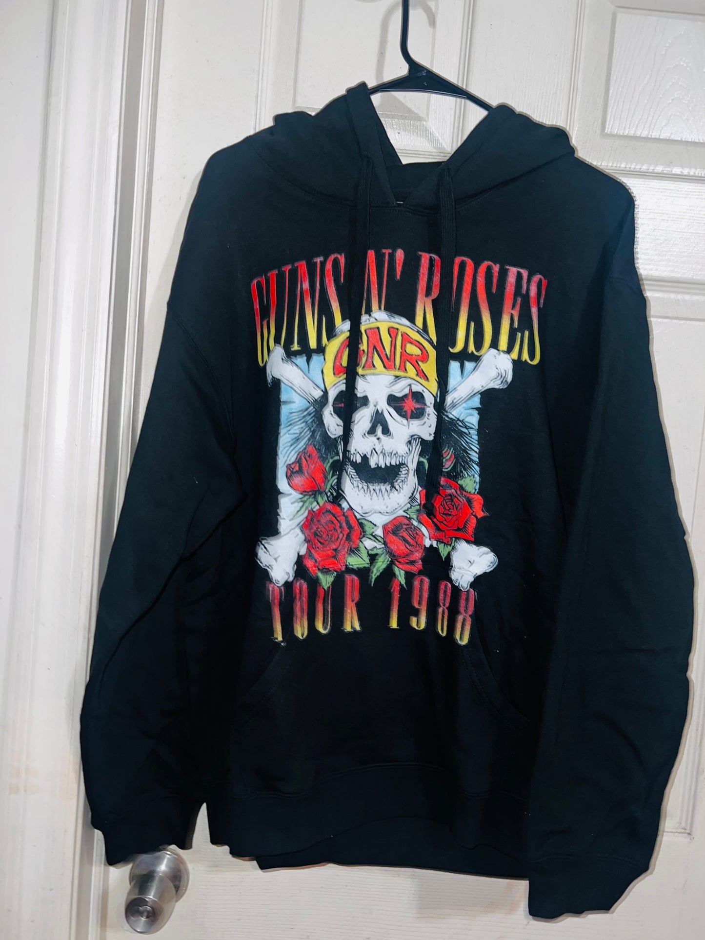 Guns n Roses Tour Oversized Drawstring Sweatshirt