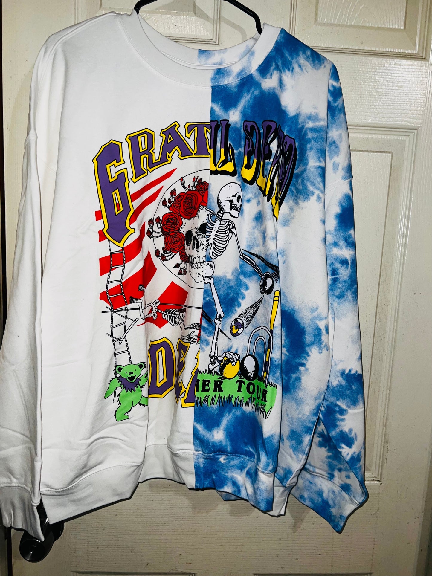 Grateful Dead Oversized Split Sweatshirt