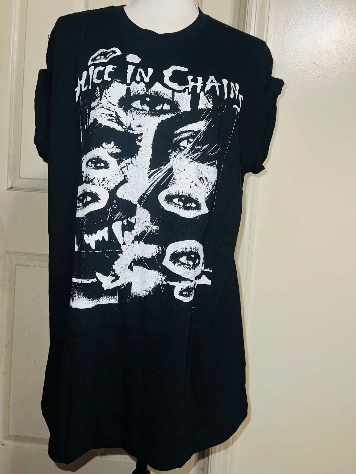 Alice In Chains Oversized Distressed Tee
