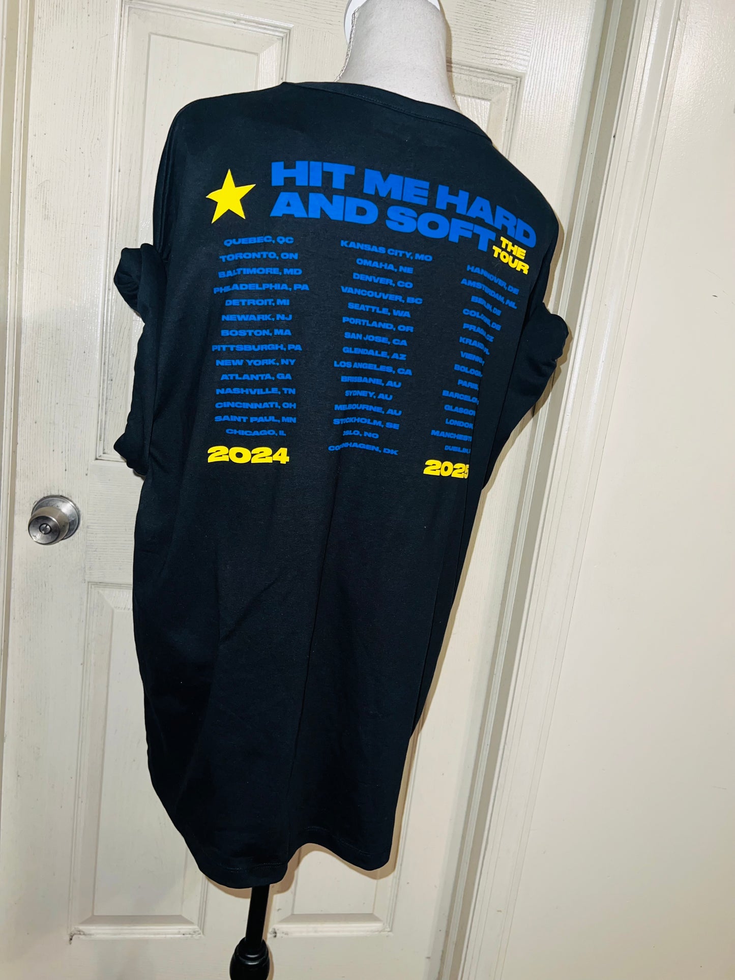 Billie Eilish Double Sided HMHAS Tour Distressed Tee