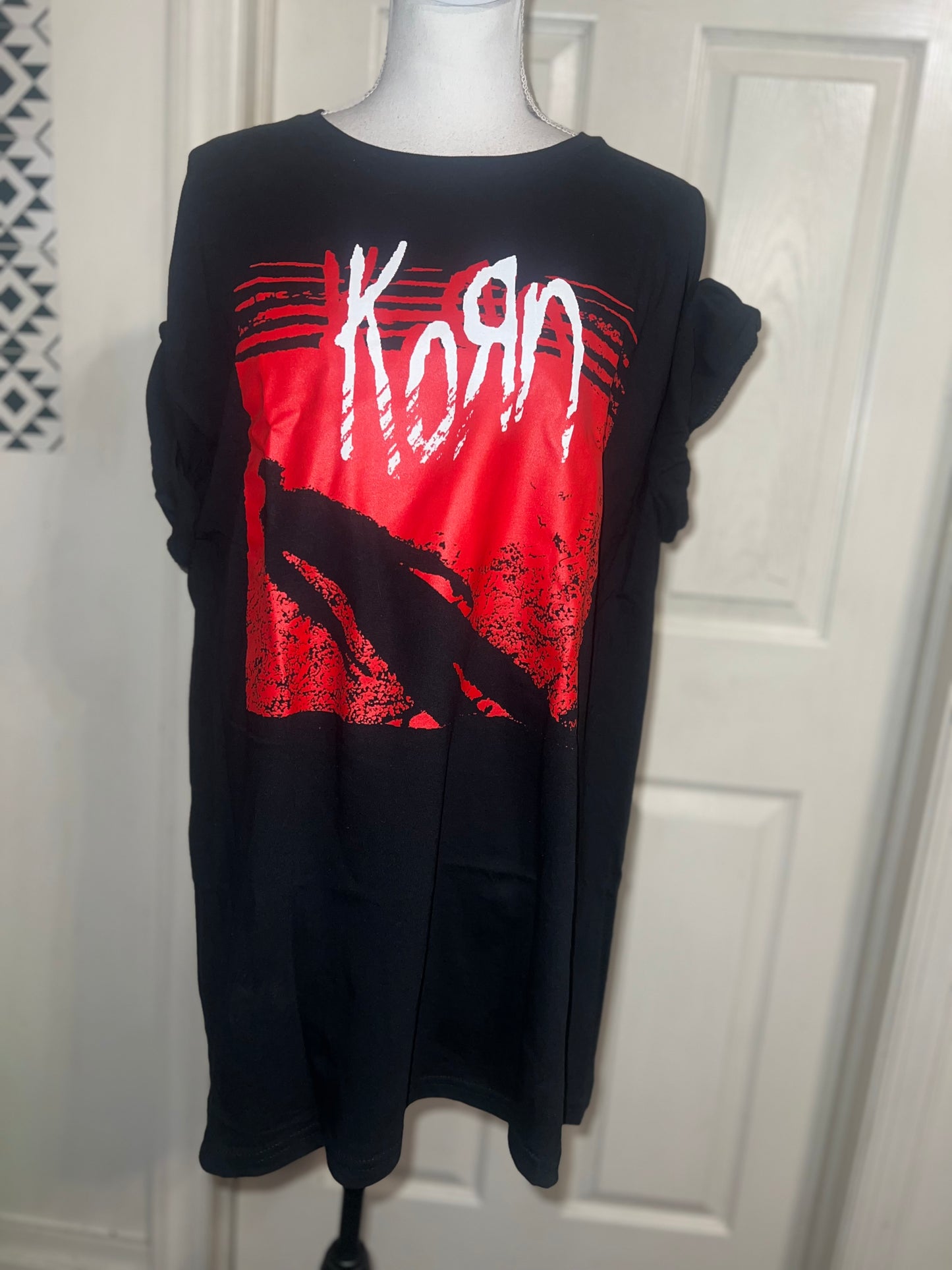 Korn Oversized Distressed Tee