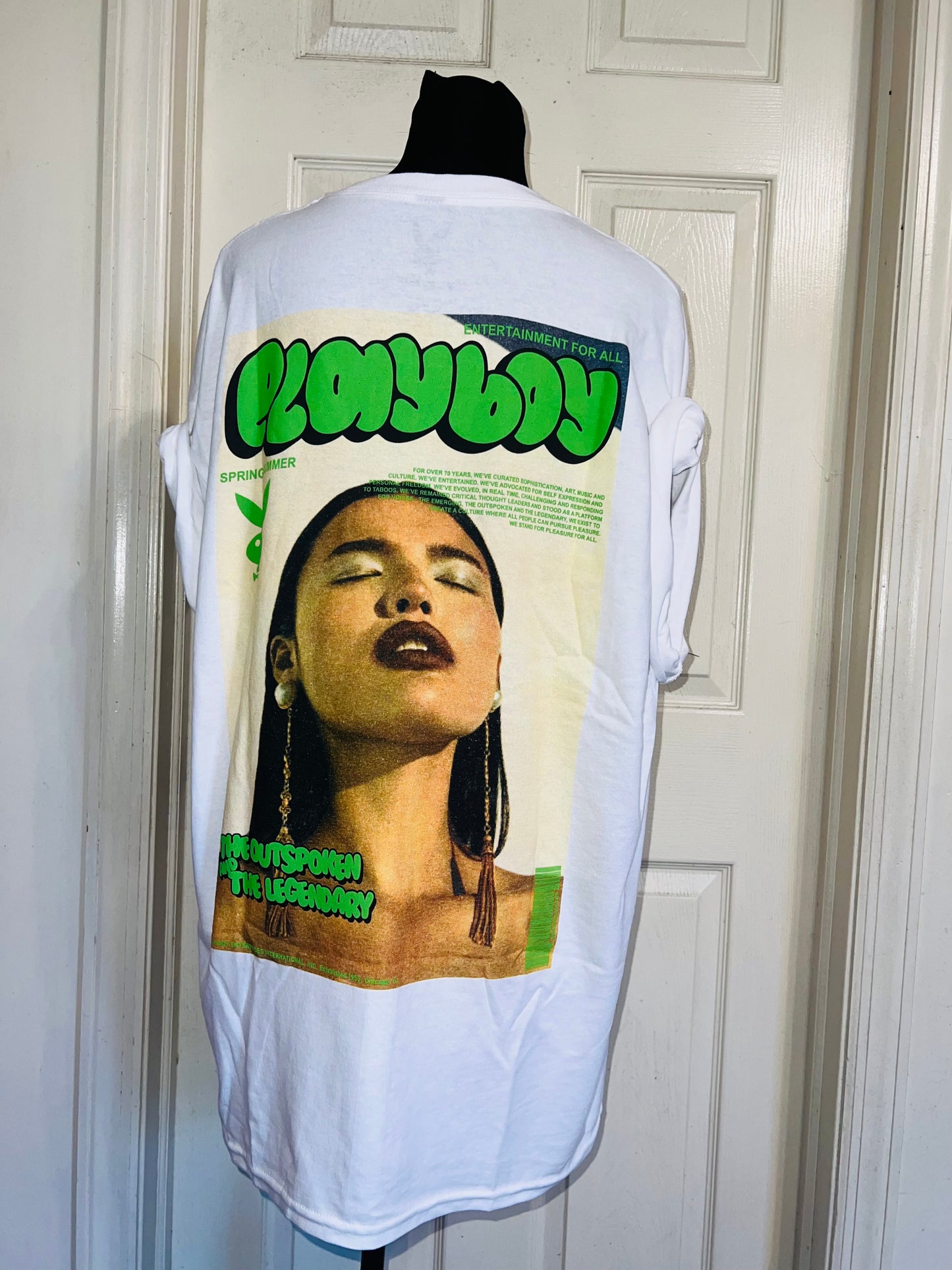 Playboy Double Sided Oversized Distressed Tee