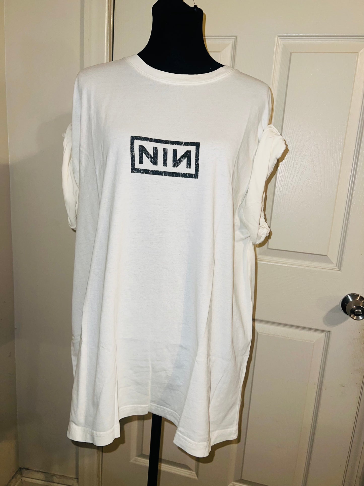 Nine Inch Nails Double Sided Oversized Distressed Tee