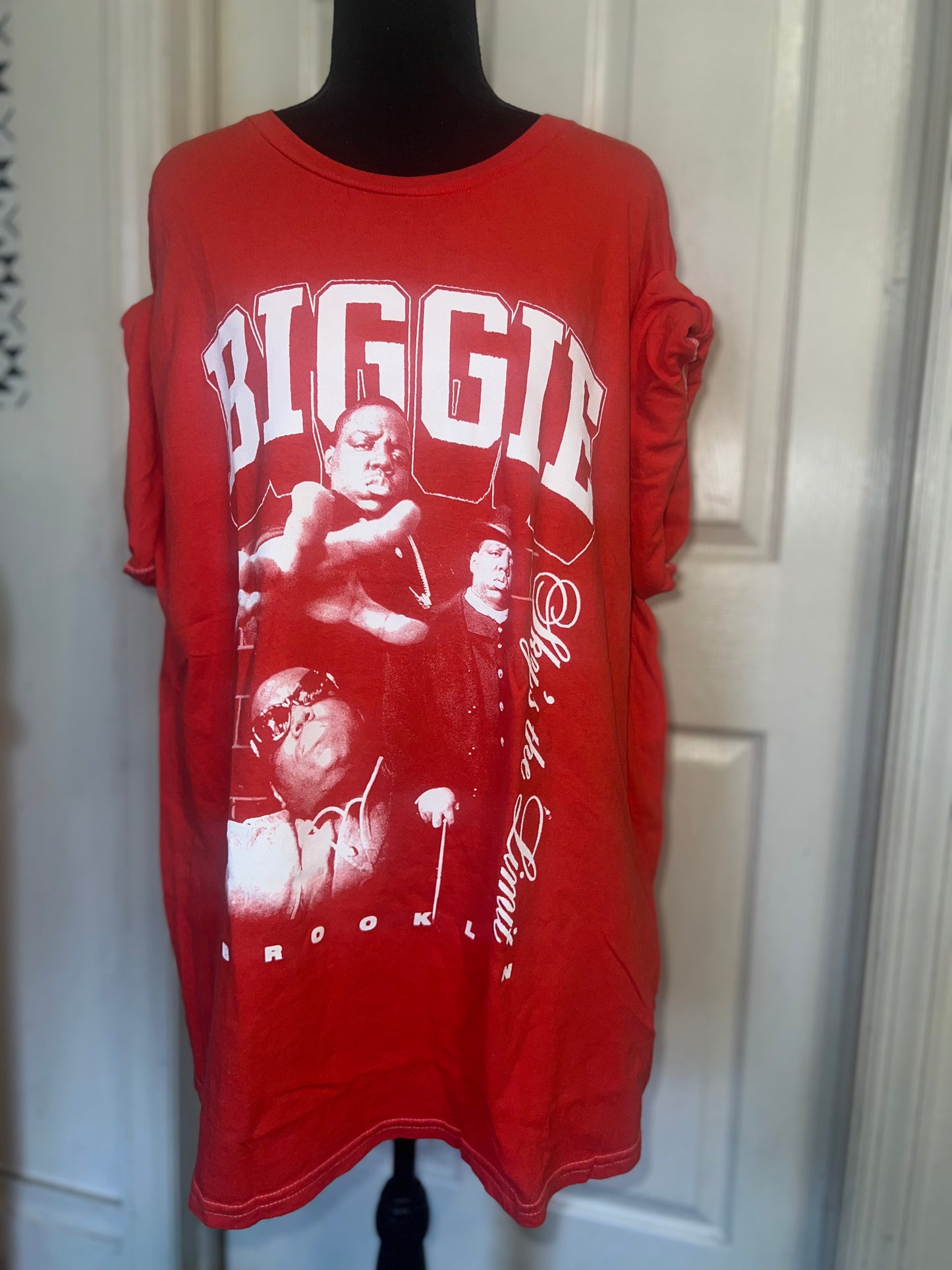 Biggie Smalls Oversized Distressed Tee