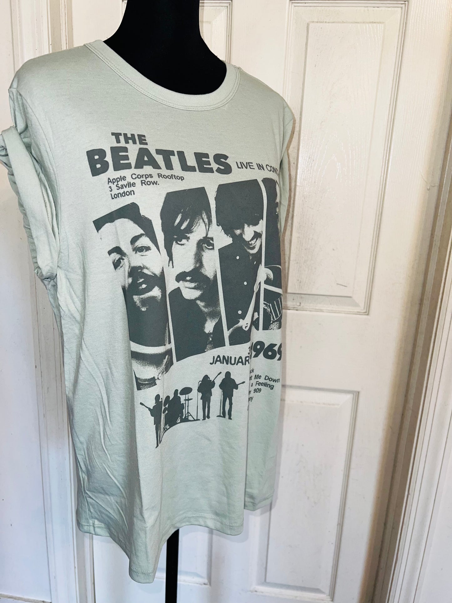 The Beatles Oversized Distressed Tee