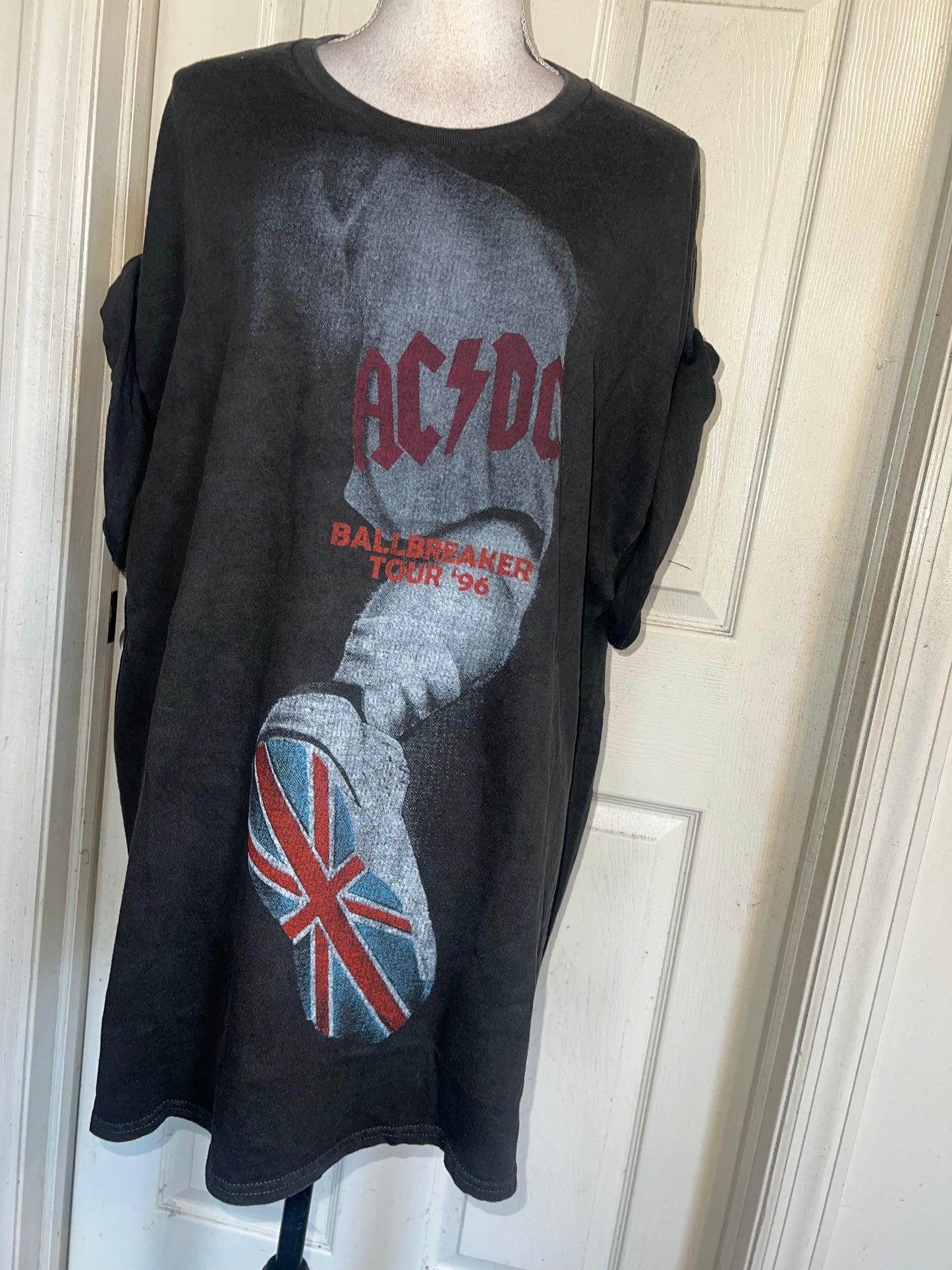 AC/DC Oversized Distressed Tee
