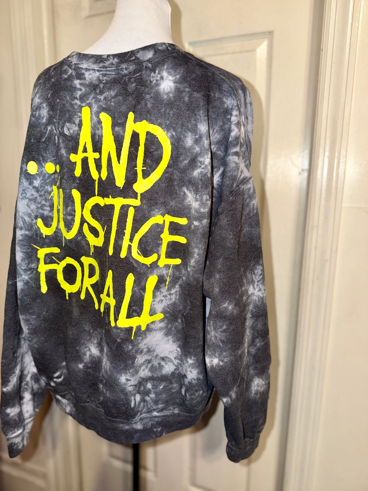 Metallica Double Sided Oversized Distressed Sweatshirt