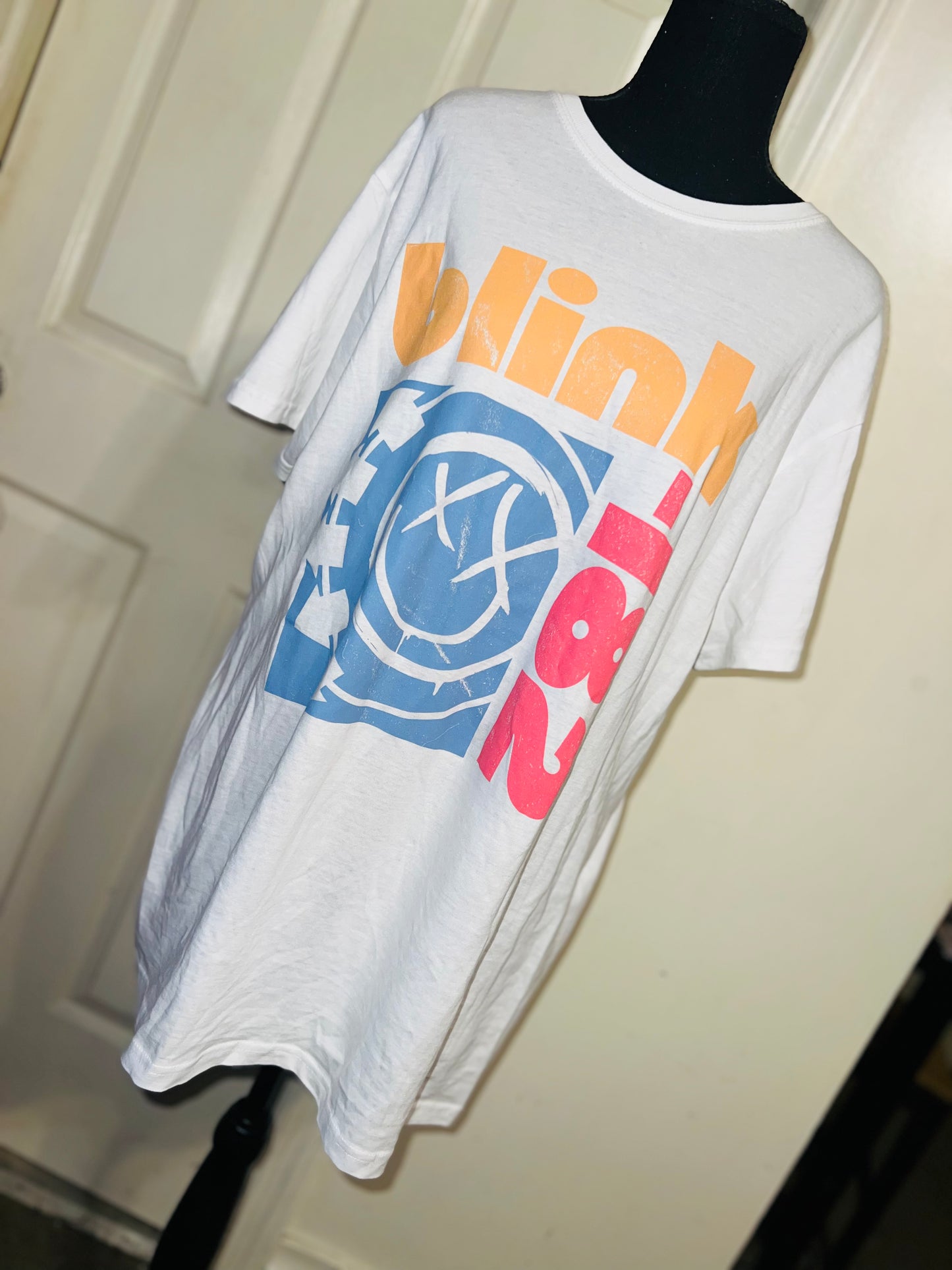 Blink 182 Oversized Distressed Tee
