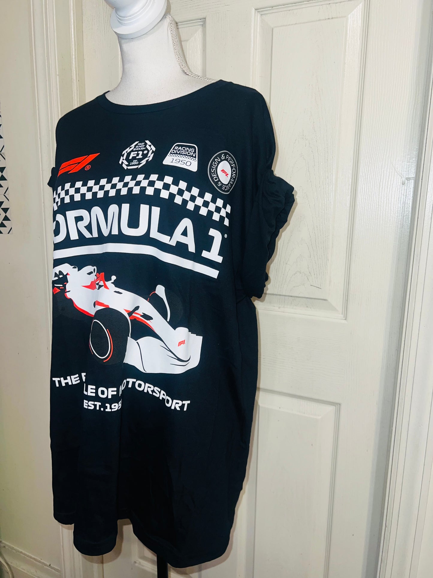 Formula 1 Oversized Distressed Tee
