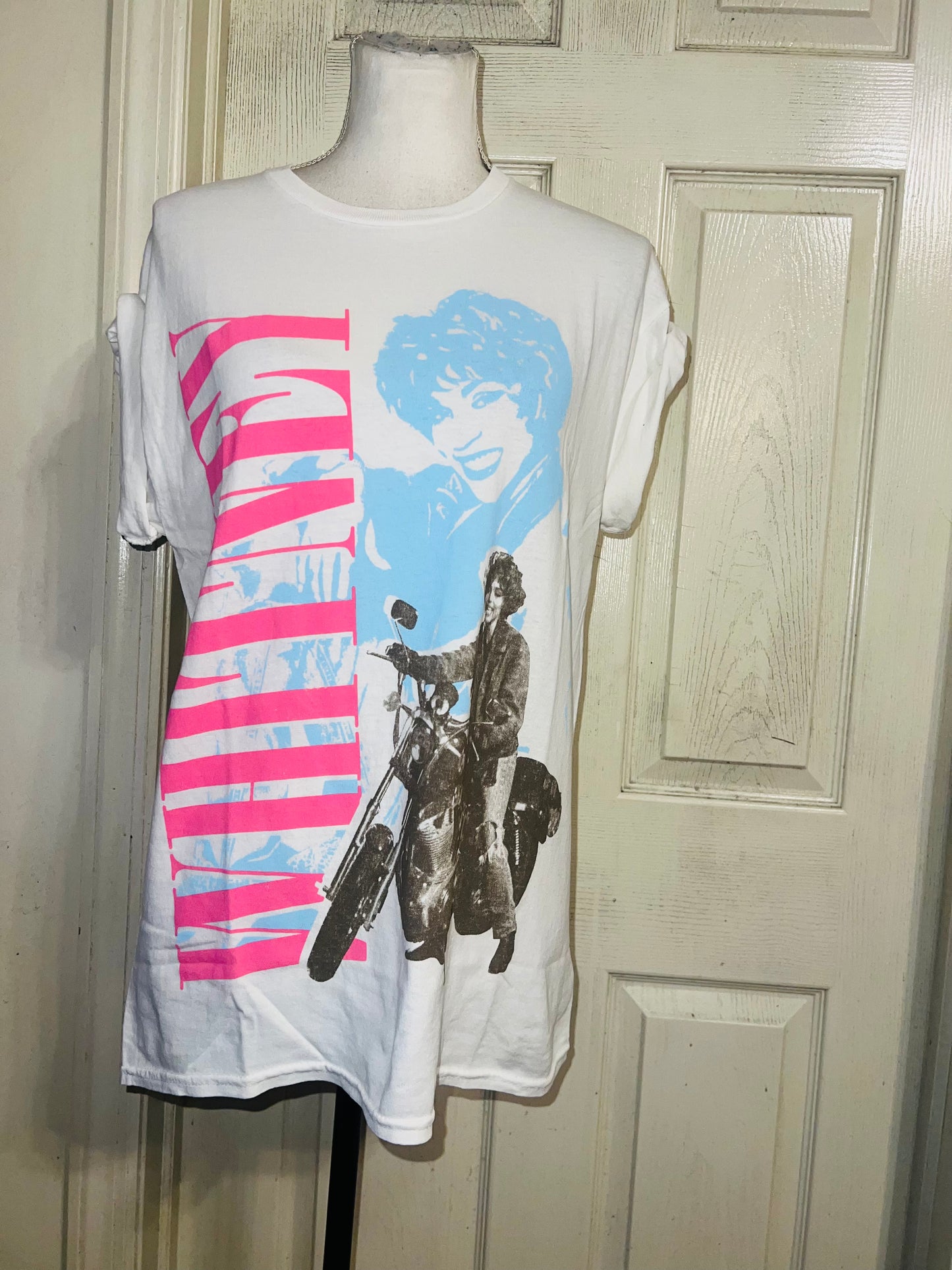Whitney Houston Oversized Distressed Tee