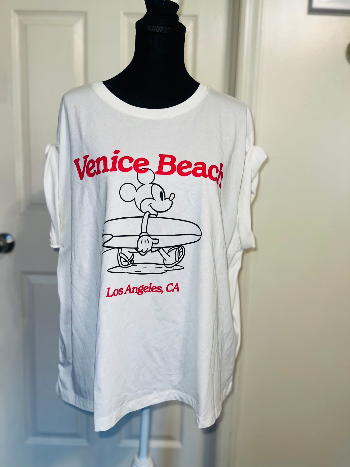 Mickey Mouse Oversized Distressed Tee