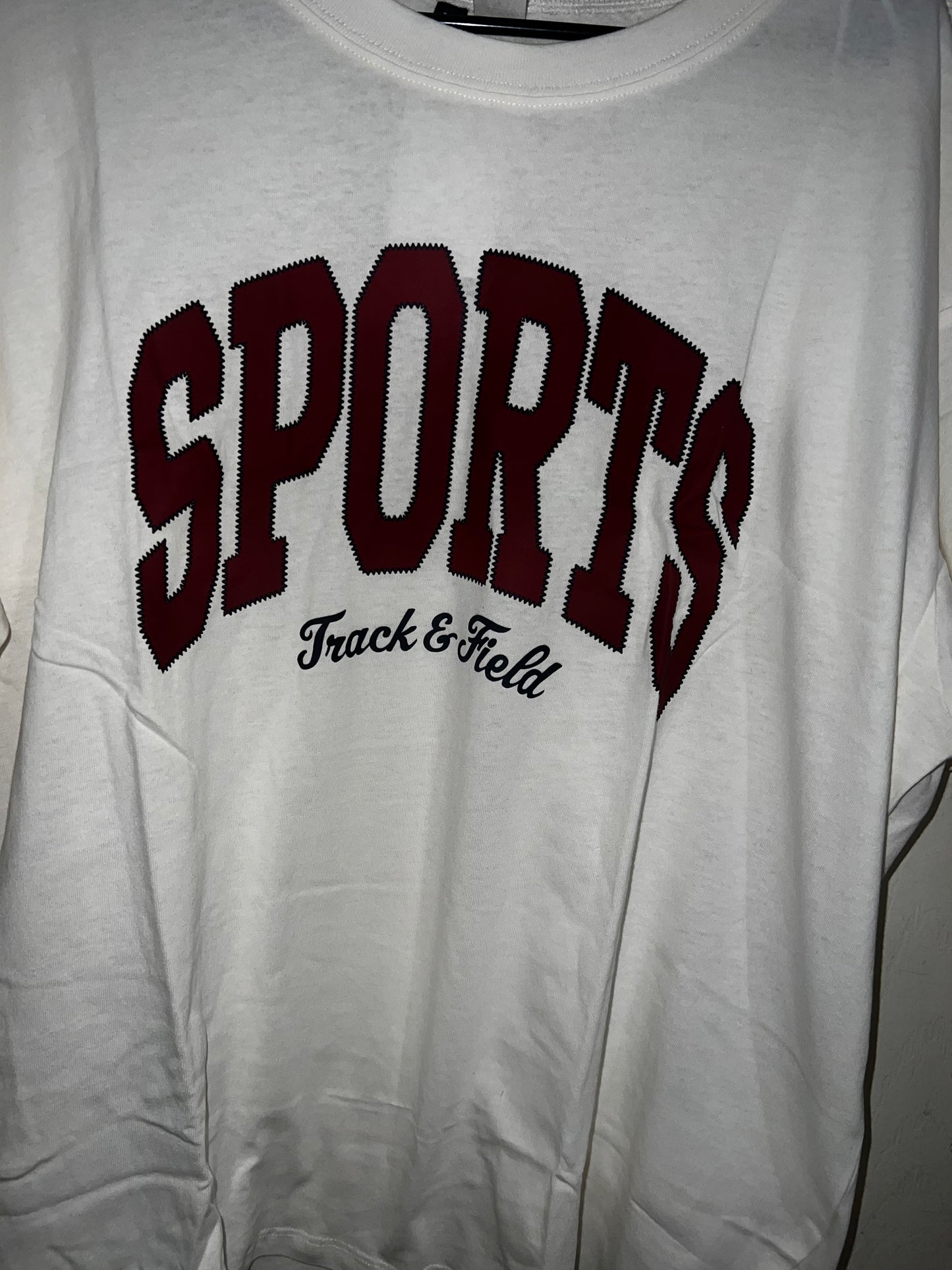 Sports Oversized Distressed Tee