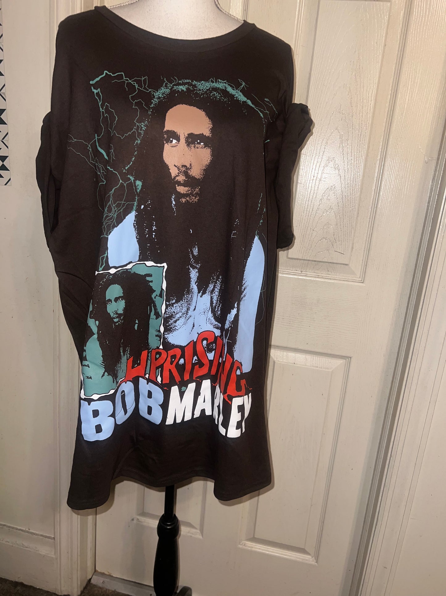 Bob Marley Oversized Distressed Tee