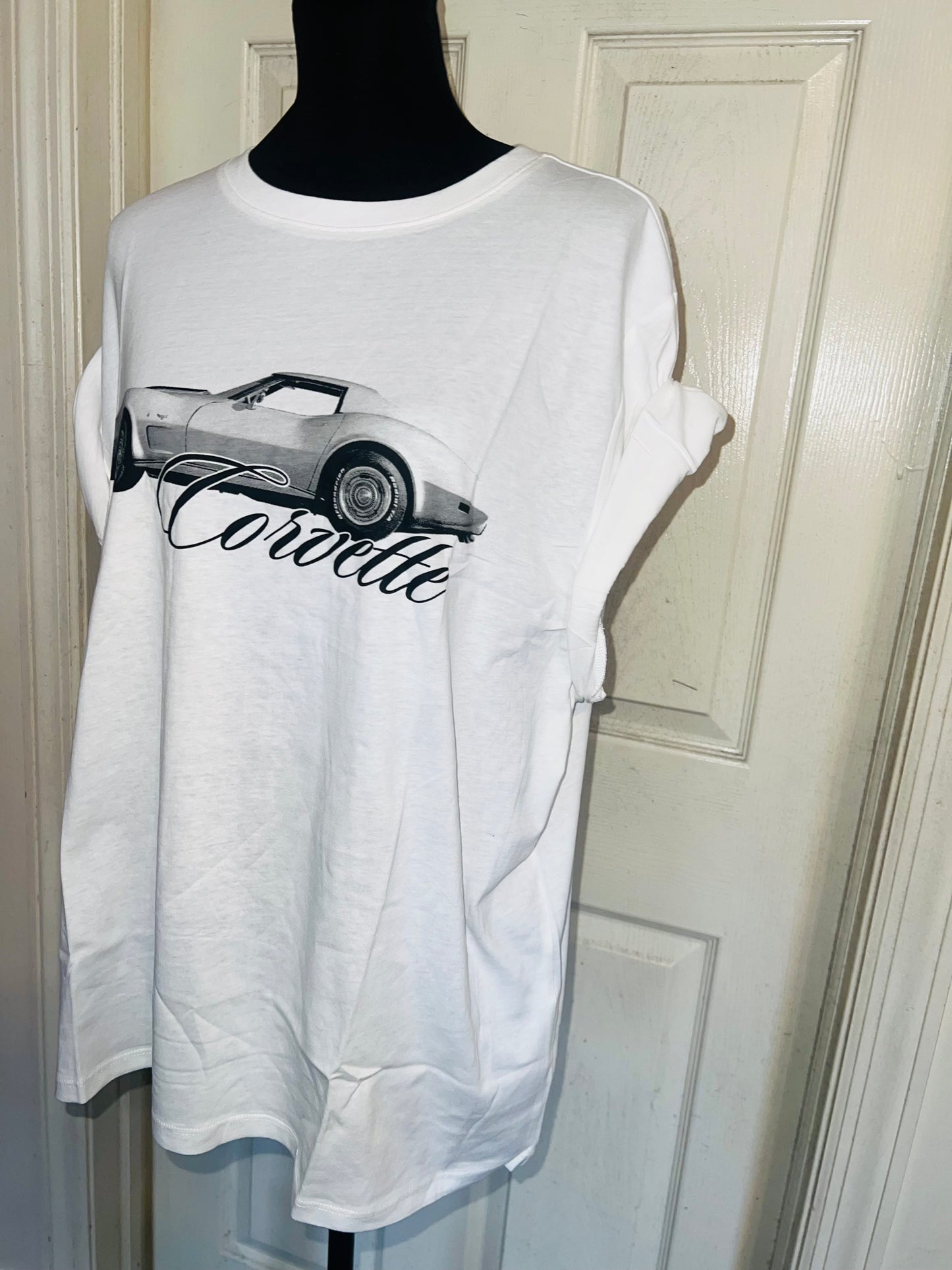 Corvette Oversized Distressed Tee