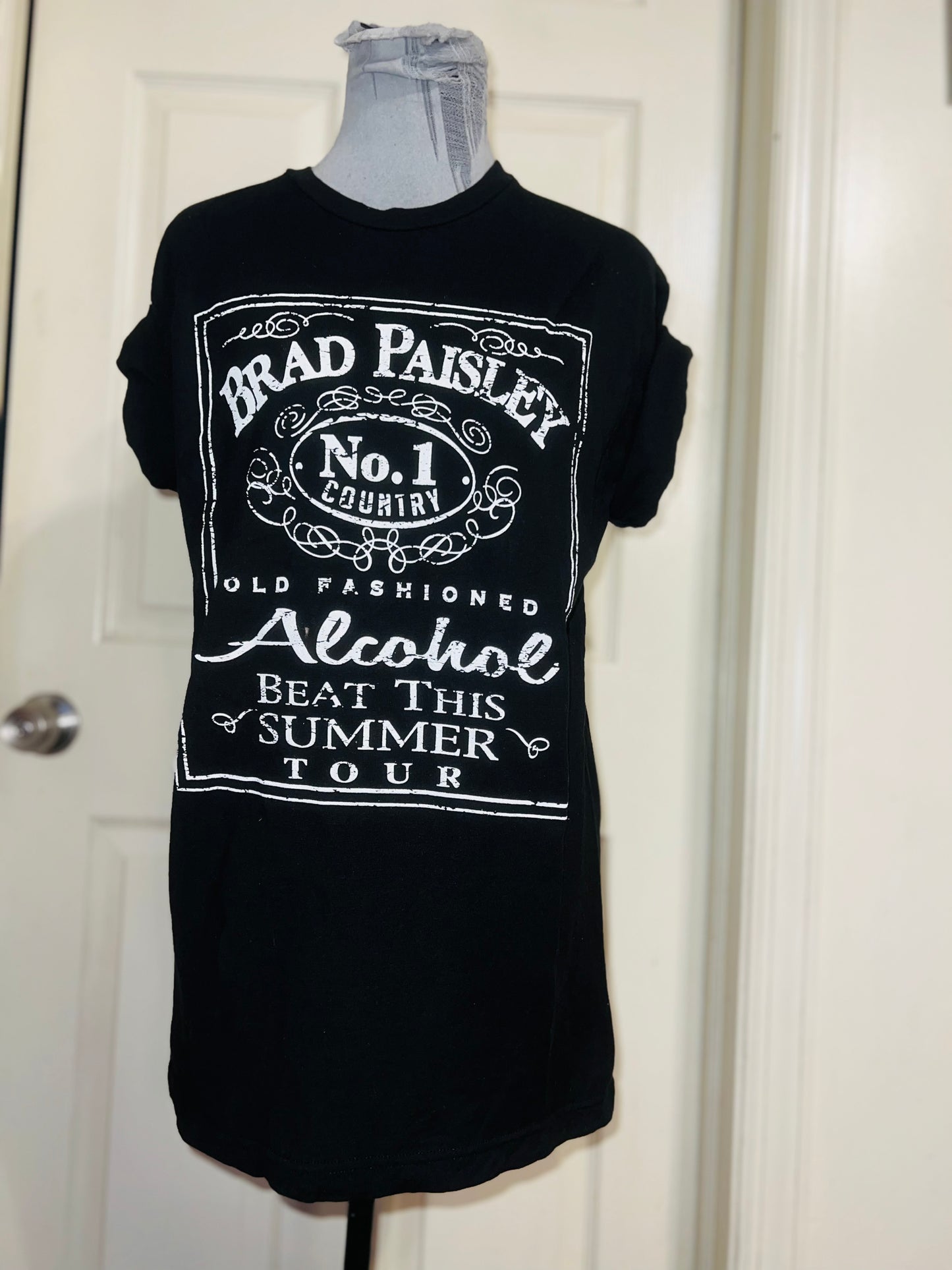 Brad Paisley Double Sided Oversized Distressed Tee