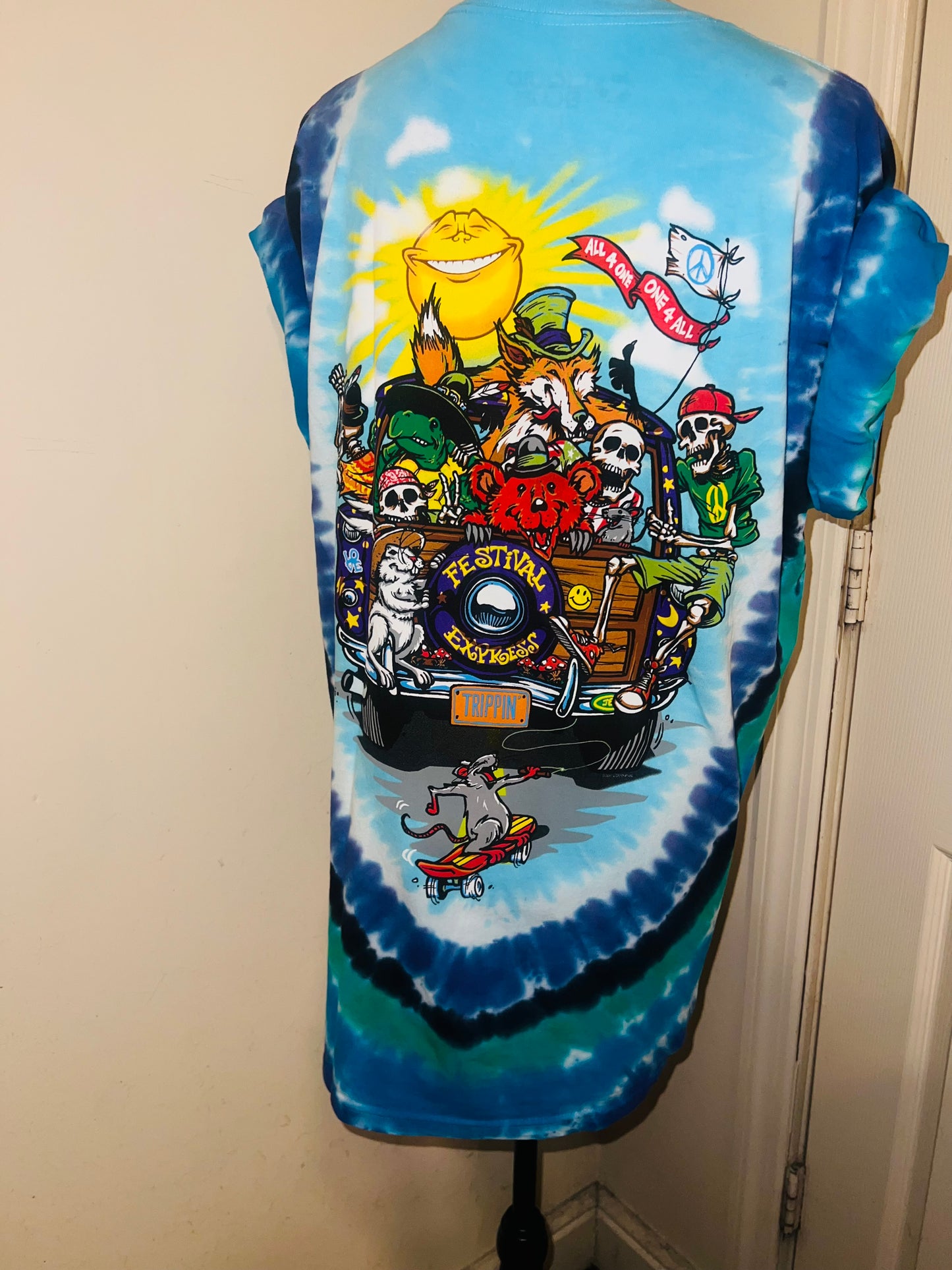 Grateful Dead Road Trippin’ Double Sided Distressed Tee