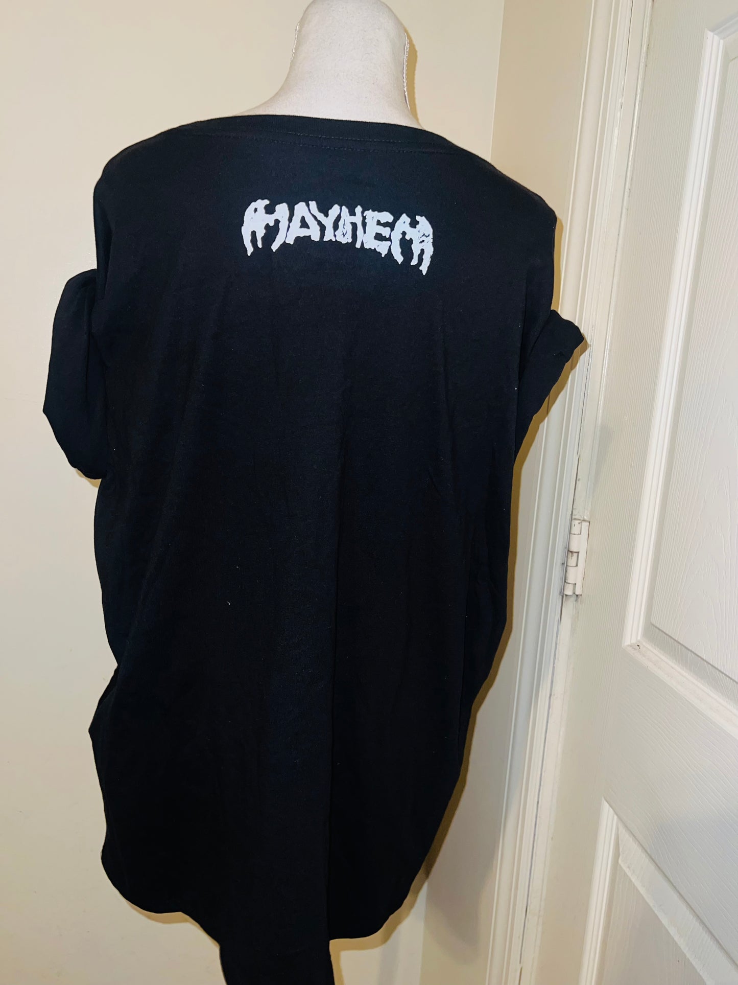 Lady Gaga Oversized Distressed Tee