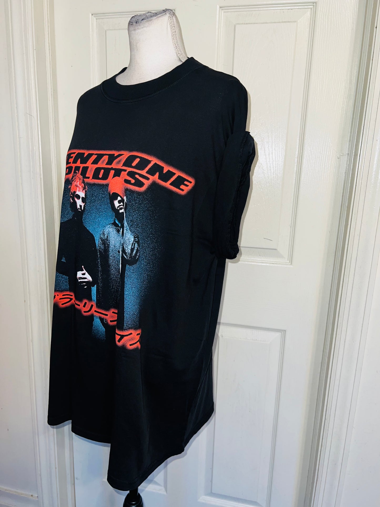 Twenty One Pilots Oversized Distressed Tee